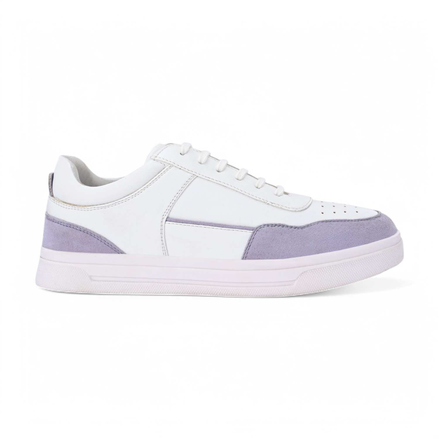 Nora Womens Whte Lace Up Sneaker