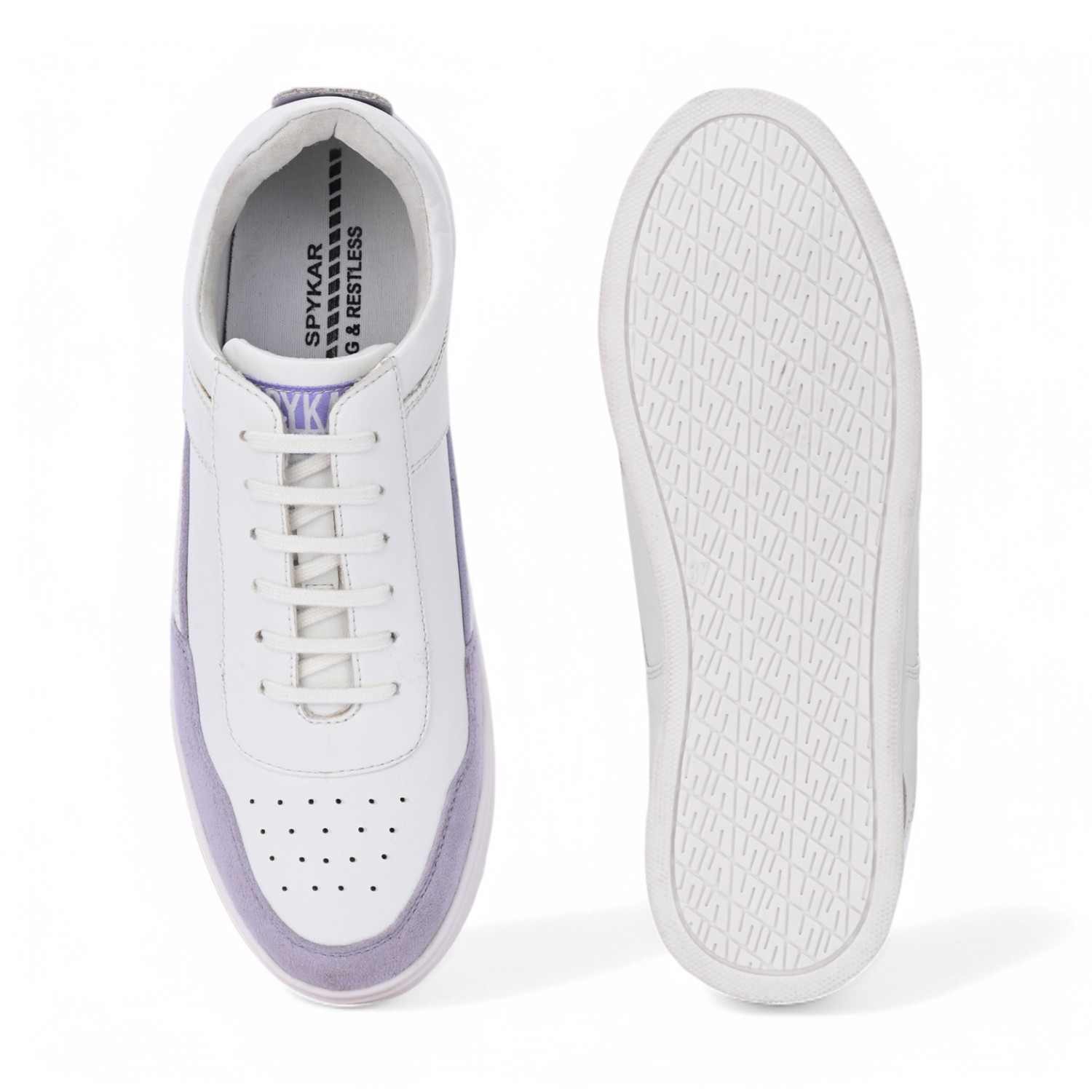 Nora Womens Whte Lace Up Sneaker