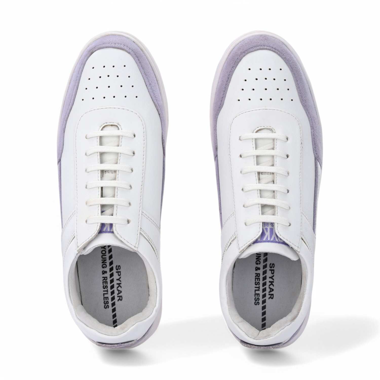 Nora Womens Whte Lace Up Sneaker