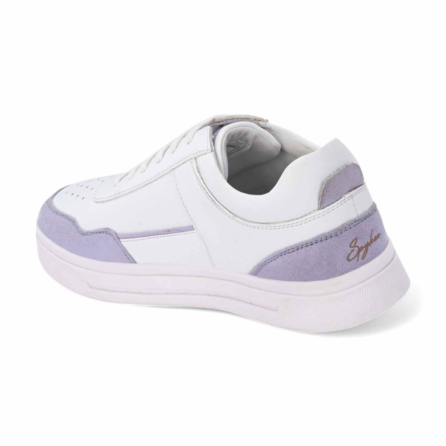 Nora Womens Whte Lace Up Sneaker