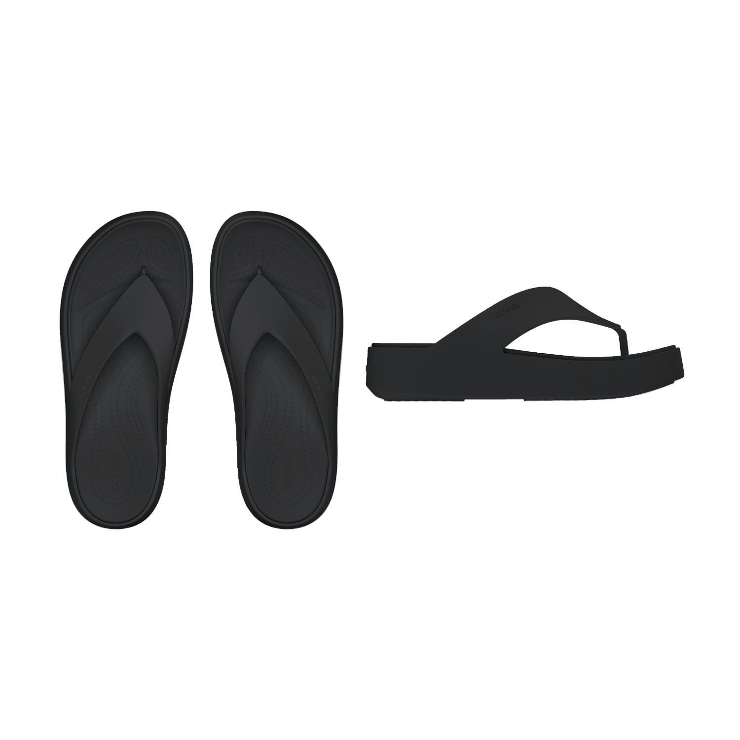Getaway Platform Black Women Flip