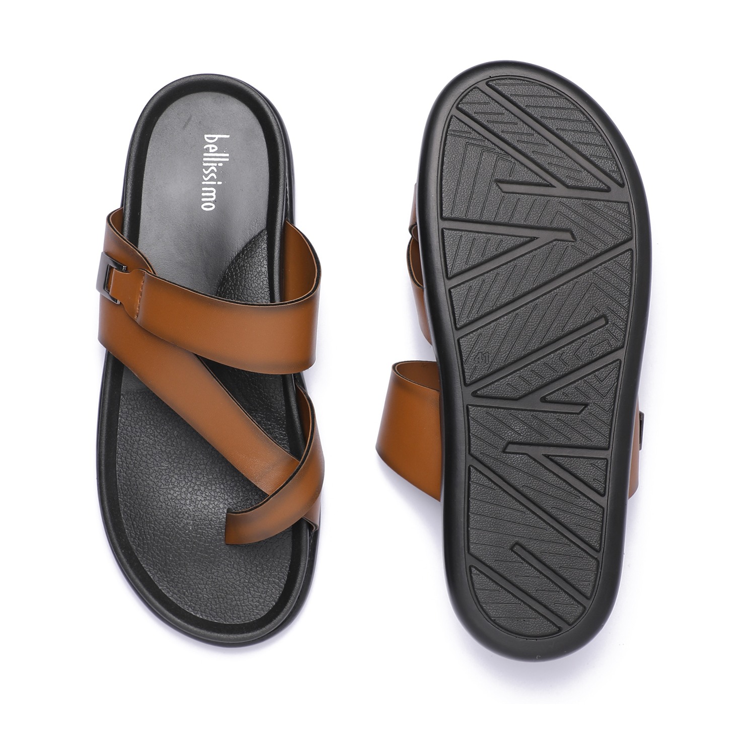 Tan Coloured Comfort Chappals for Men