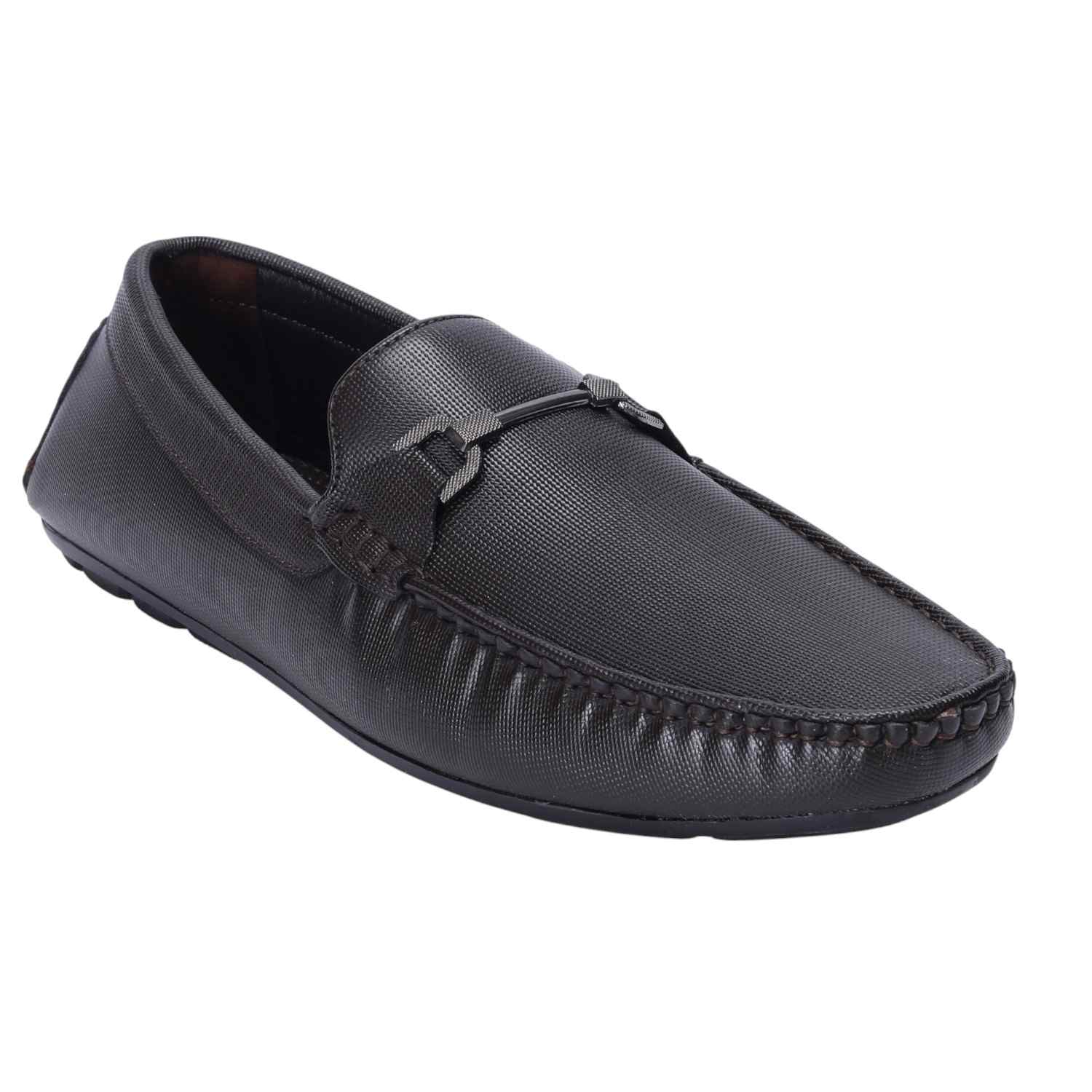 Men Brown Formal Slip-ons