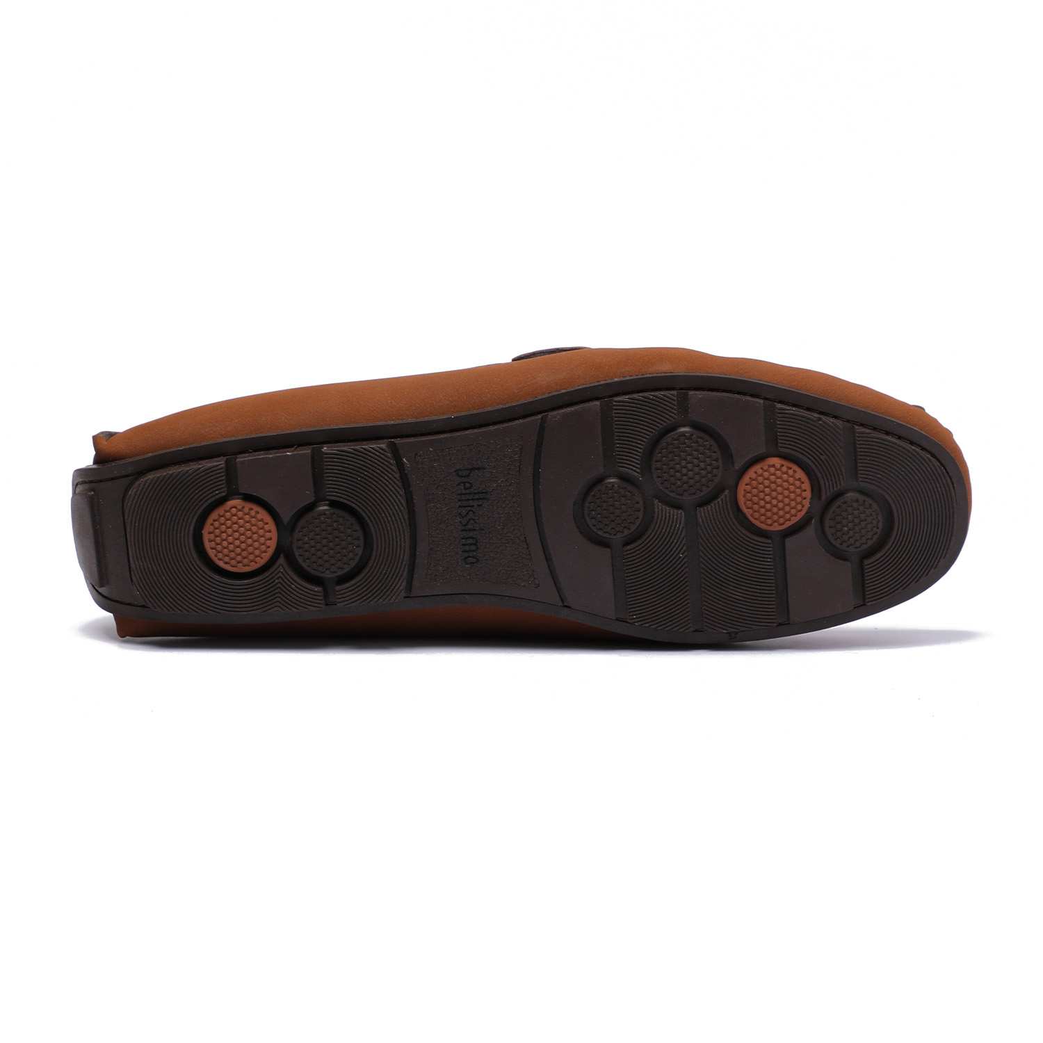Tan Suede Casual Slip On with Metal Bit Accent For Men