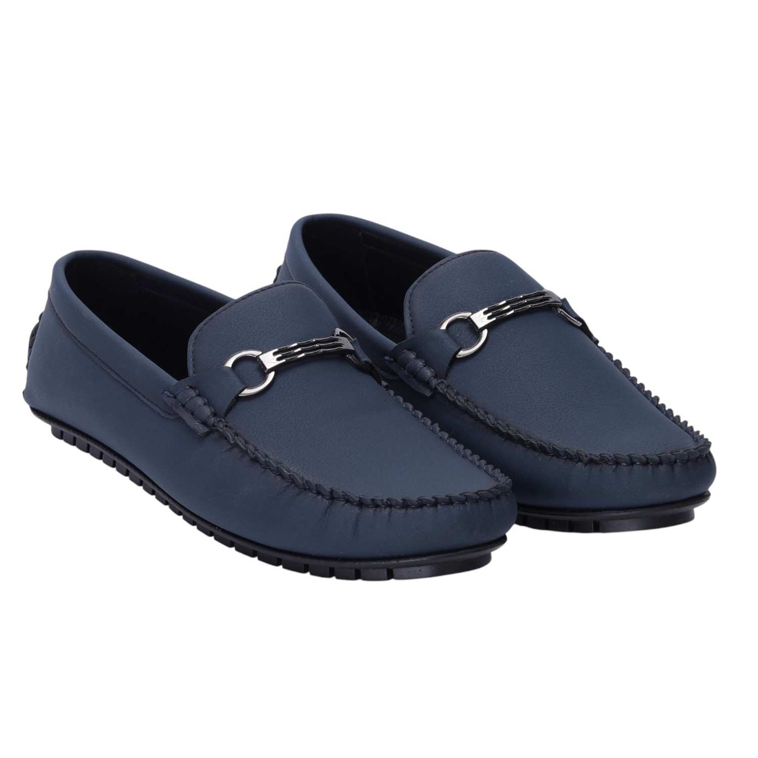 Men Blue Formal Slip-ons