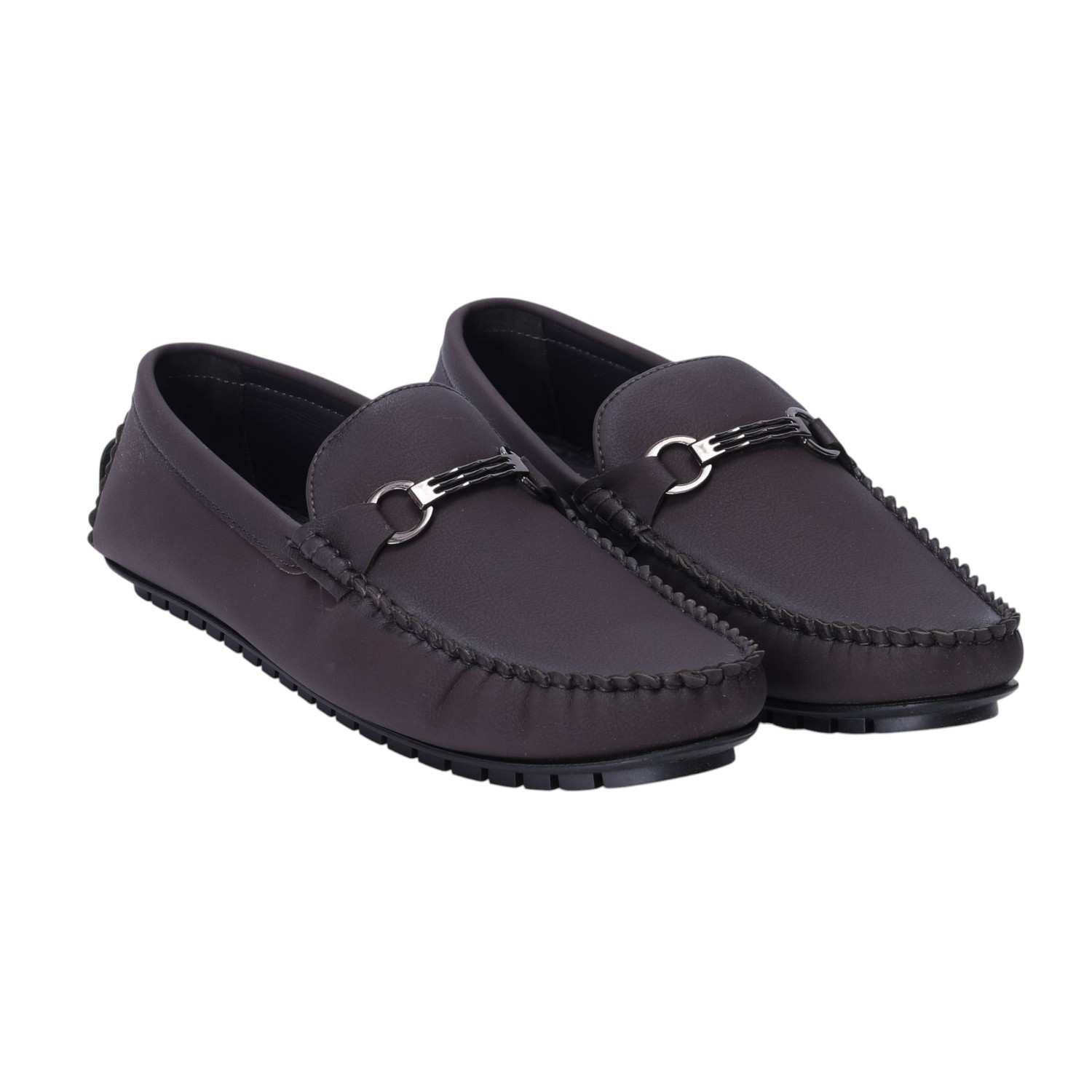 Men Brown Formal Slip-ons