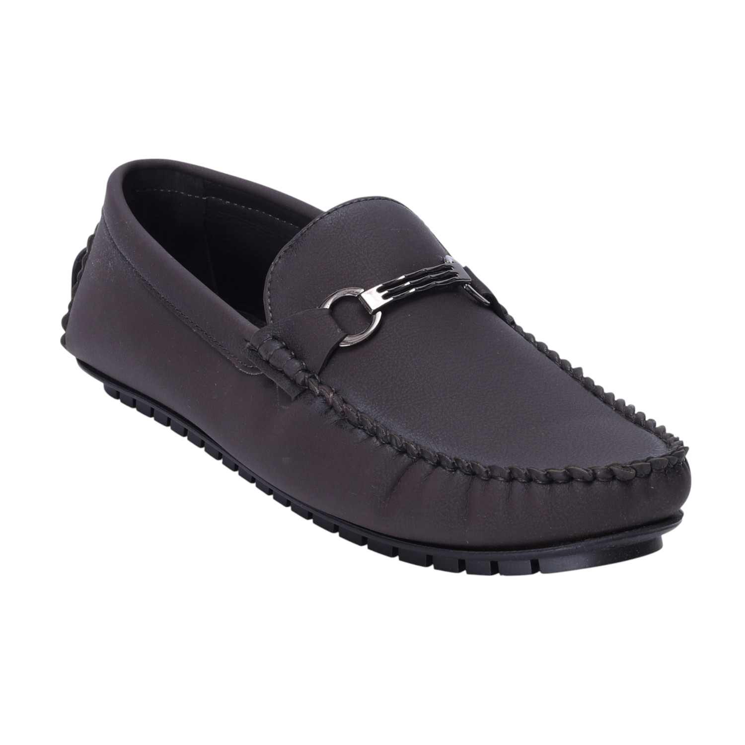 Men Brown Formal Slip-ons
