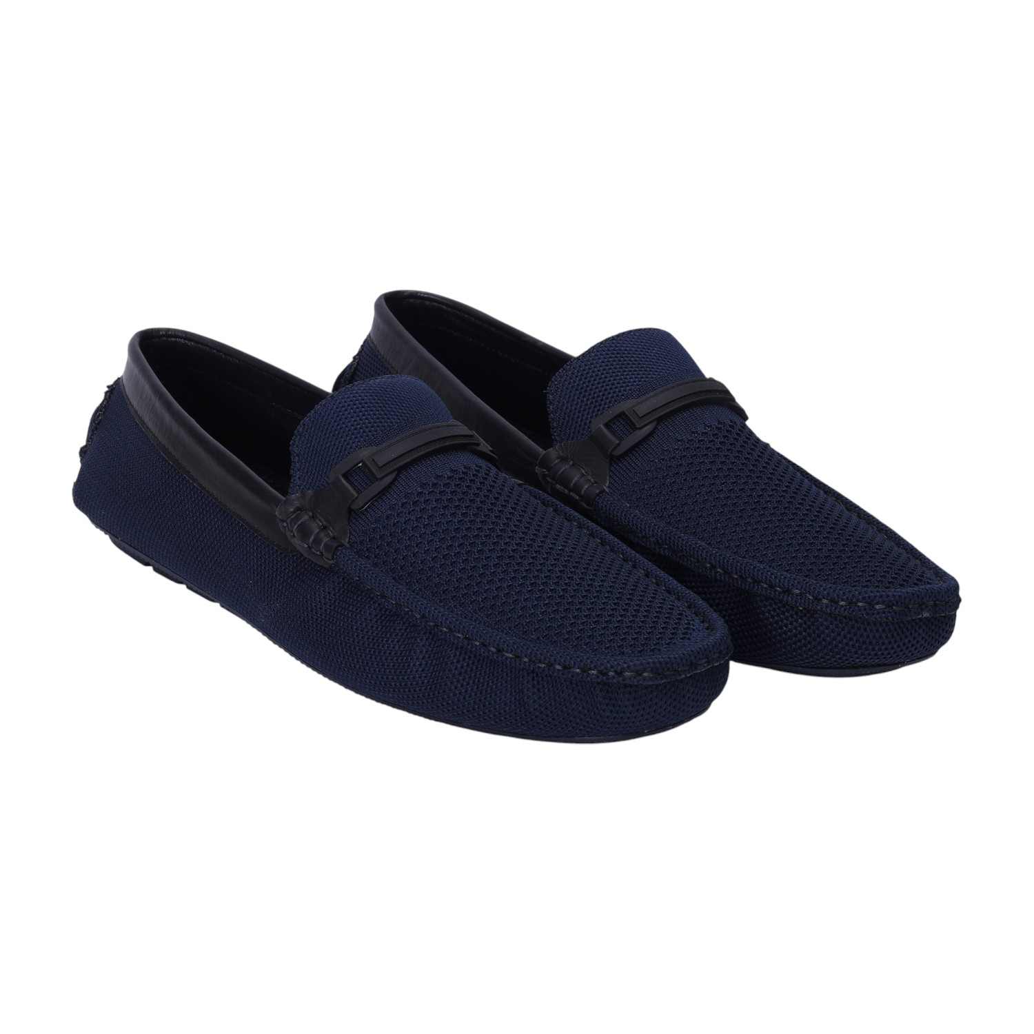 Men Navy Formal Slip-ons