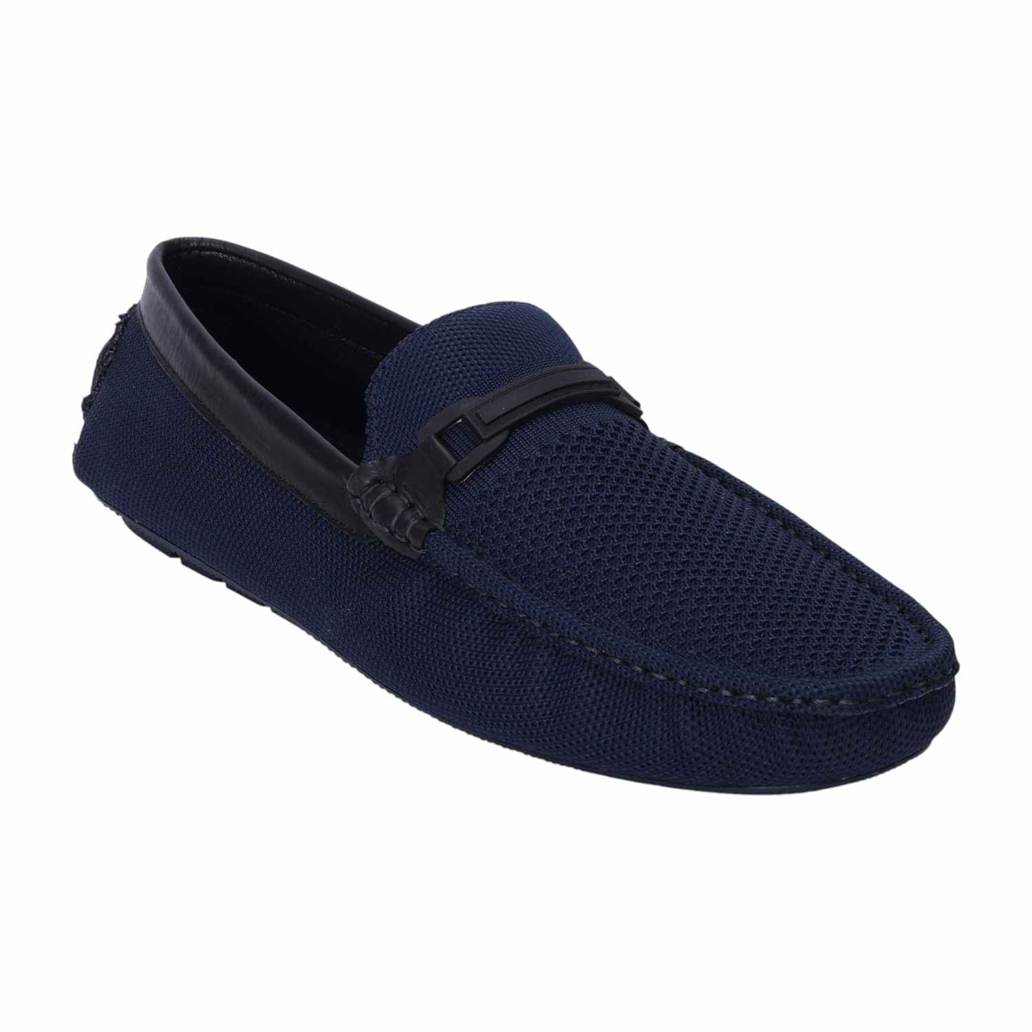 Men Navy Formal Slip-ons