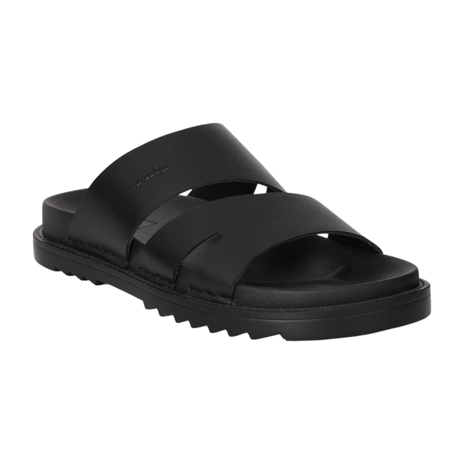 Men Black Duo Slides