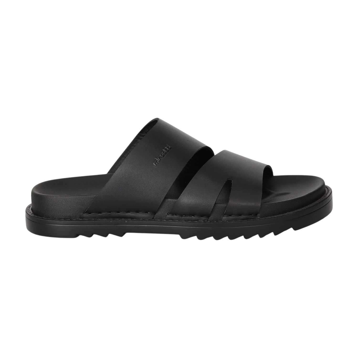 Men Black Duo Slides