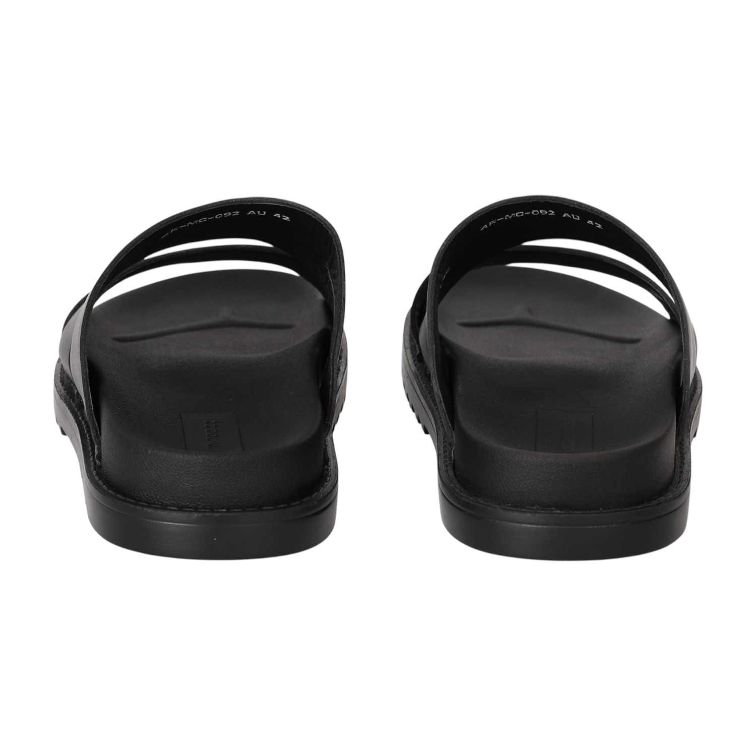 Men Black Duo Slides