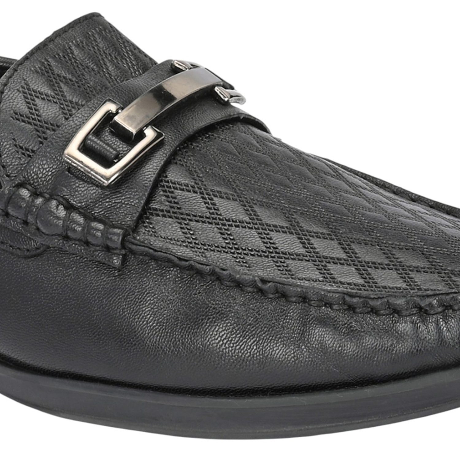 BOTTEGA VENETA】Diamond Quilted Loafers Men Black Loafers with 