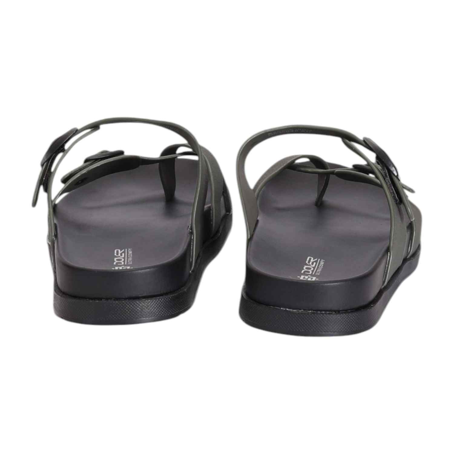 Men Olive One-Toe Strap with Buckle closure