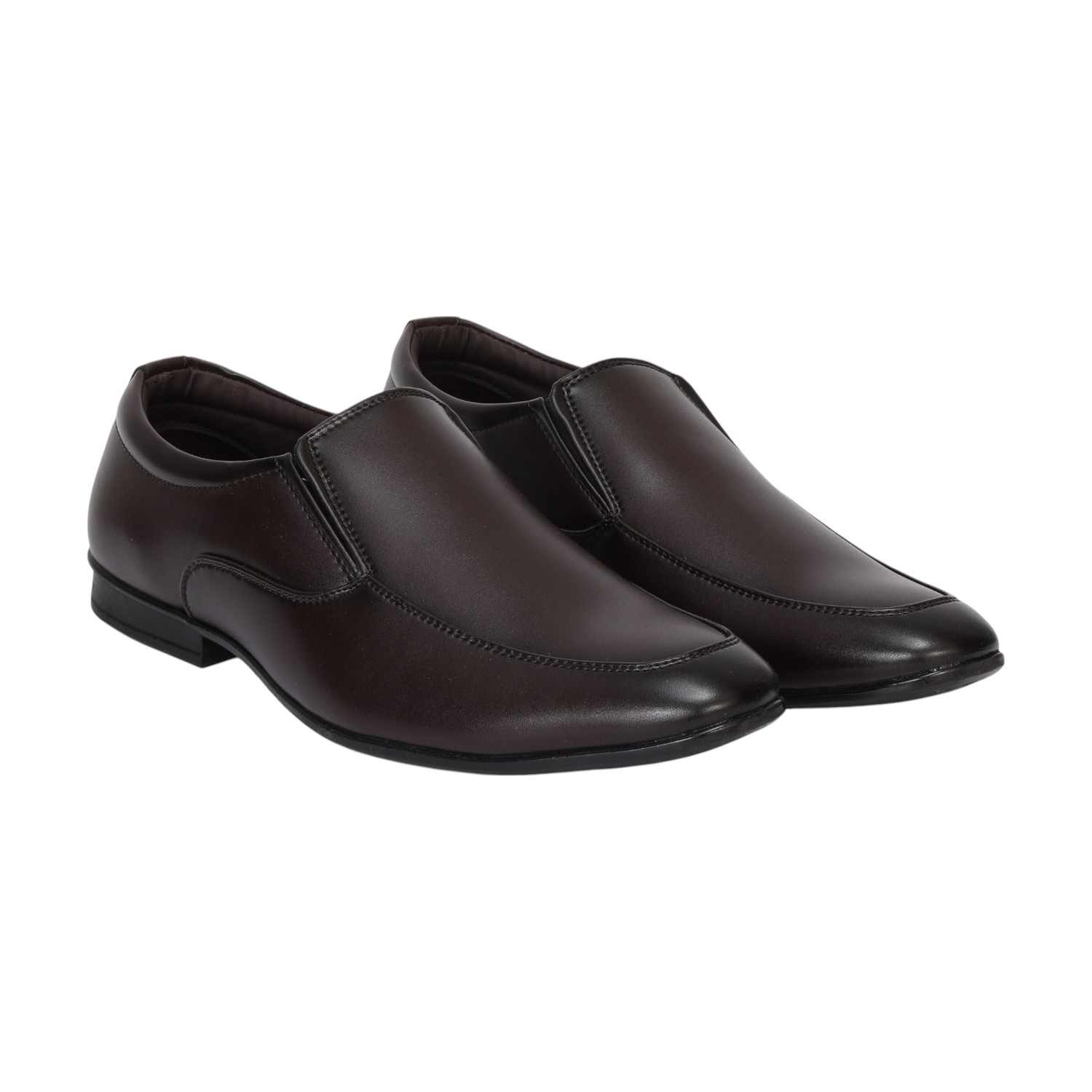 Men Brown Formal Shoes  Slip On