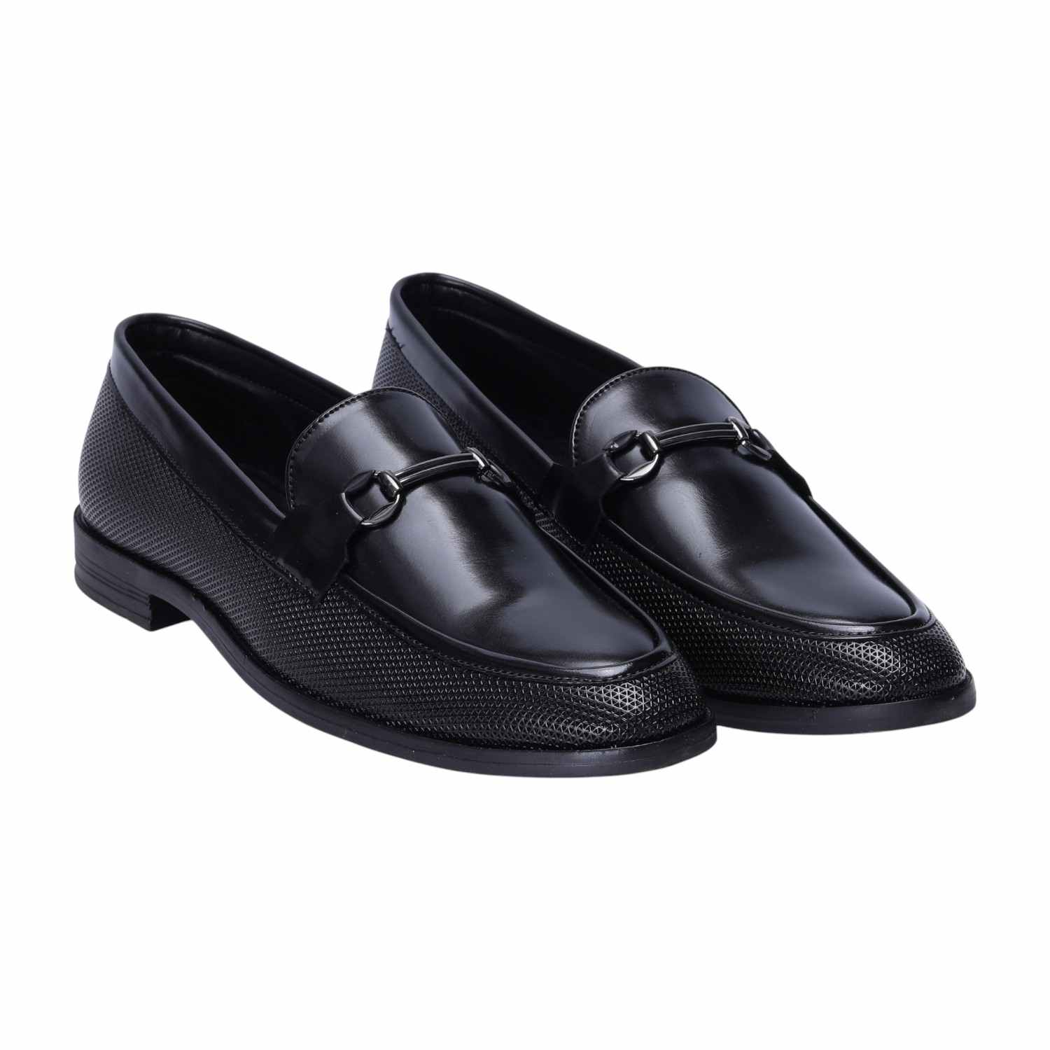 Men Black Casual Slip-ons