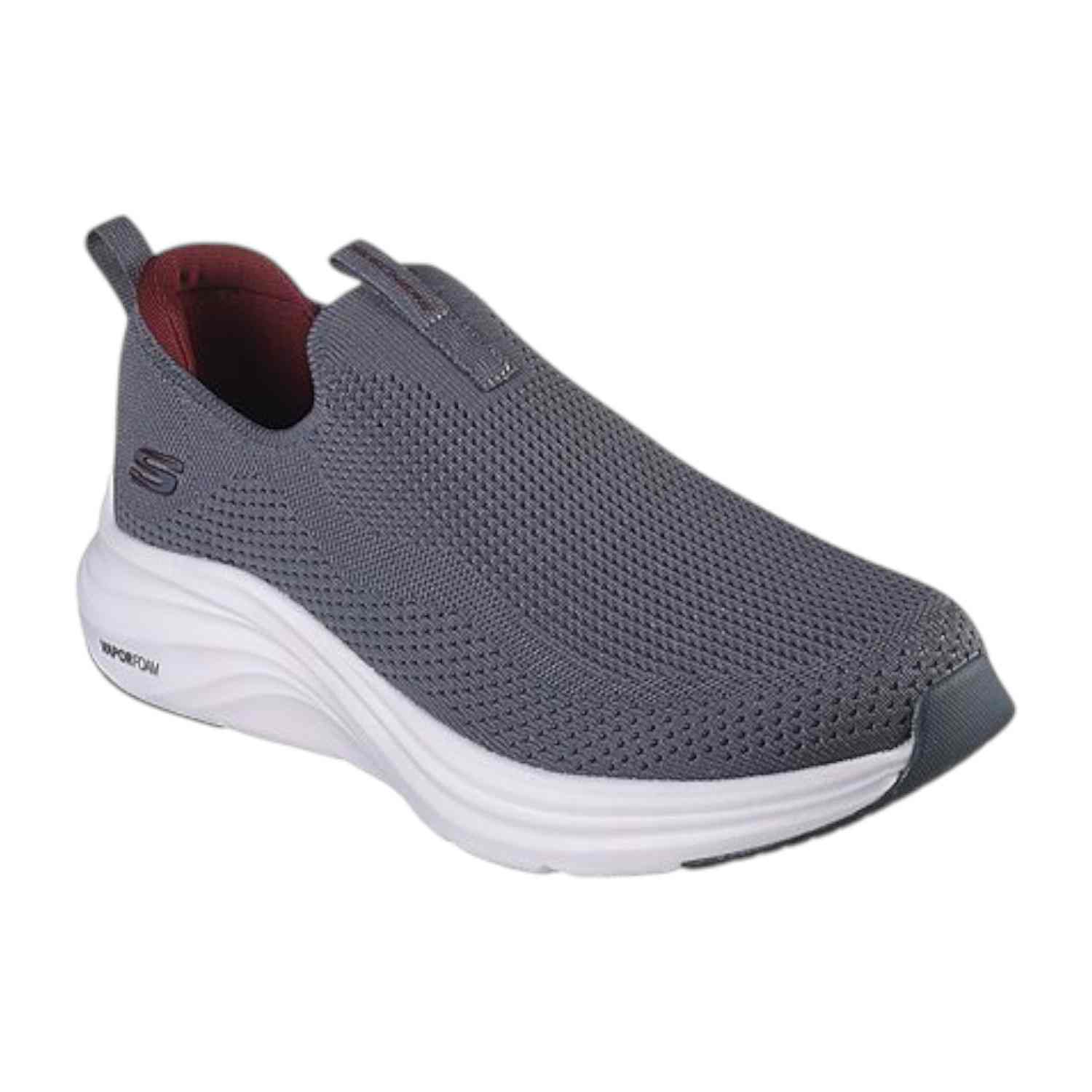 Skechers Charcoal-Red Men Vapor Foam-Covert Running Shoes