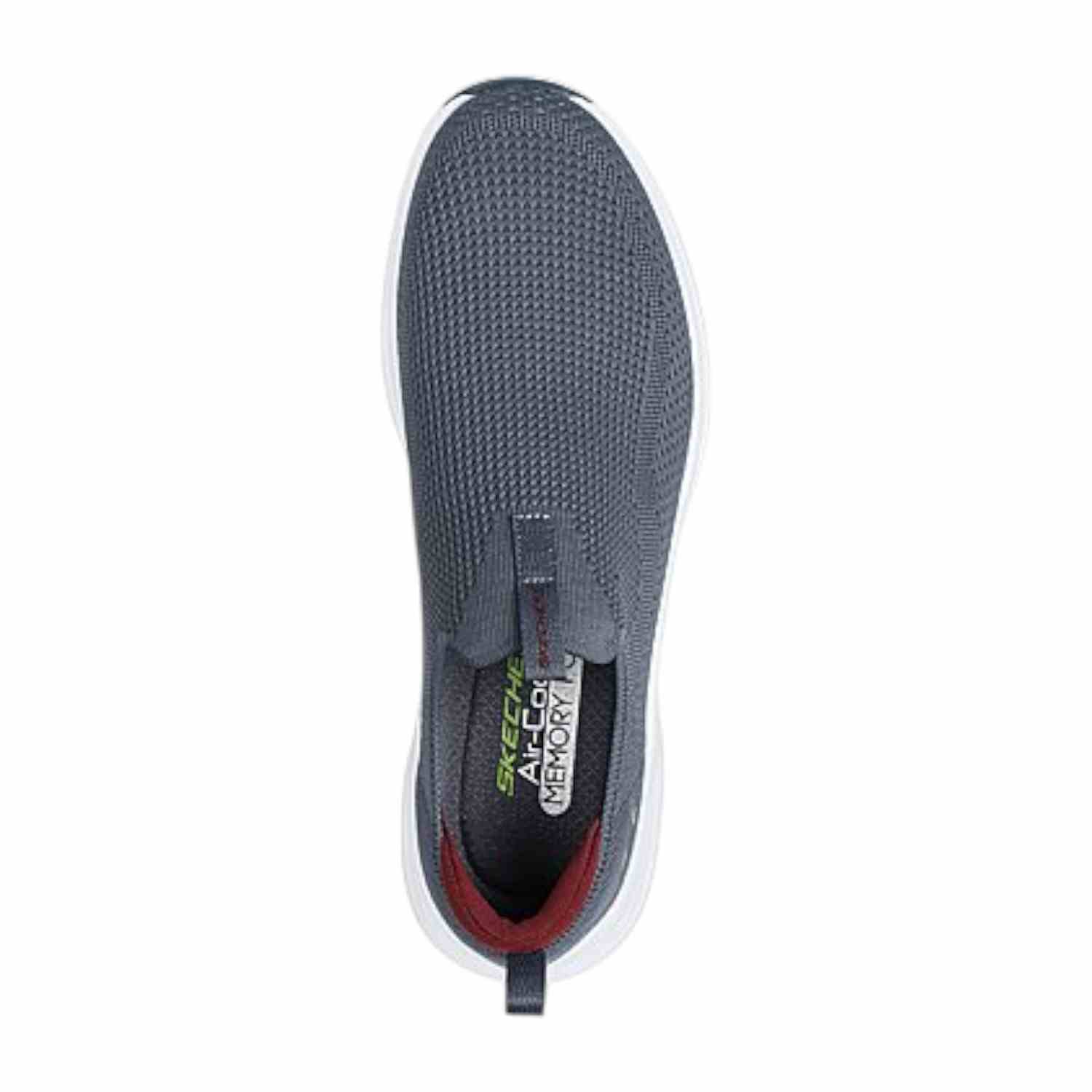 Skechers Charcoal-Red Men Vapor Foam-Covert Running Shoes