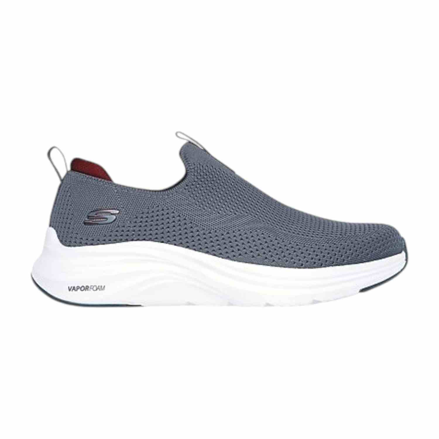 Skechers Charcoal-Red Men Vapor Foam-Covert Running Shoes