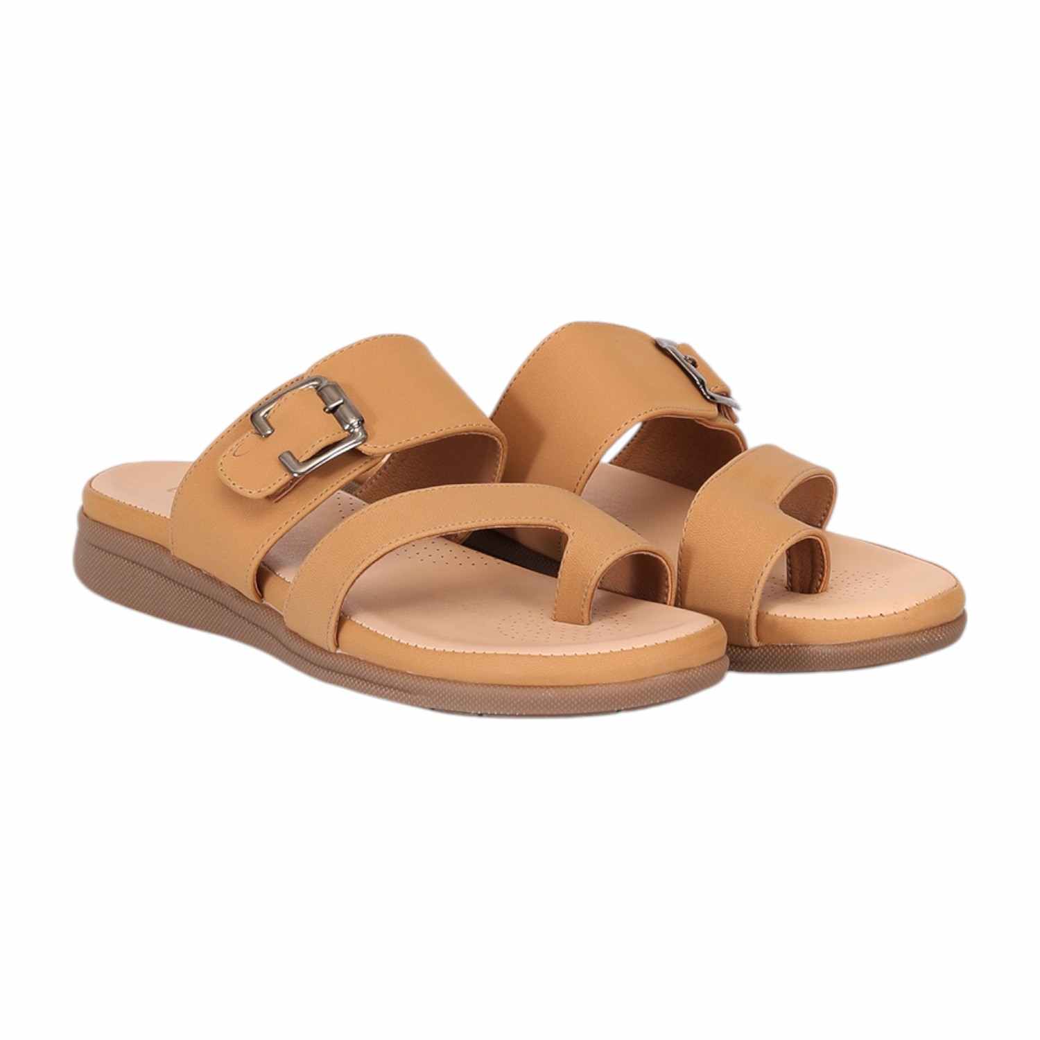 Women  Antique Color One-Toe Strap Sandals