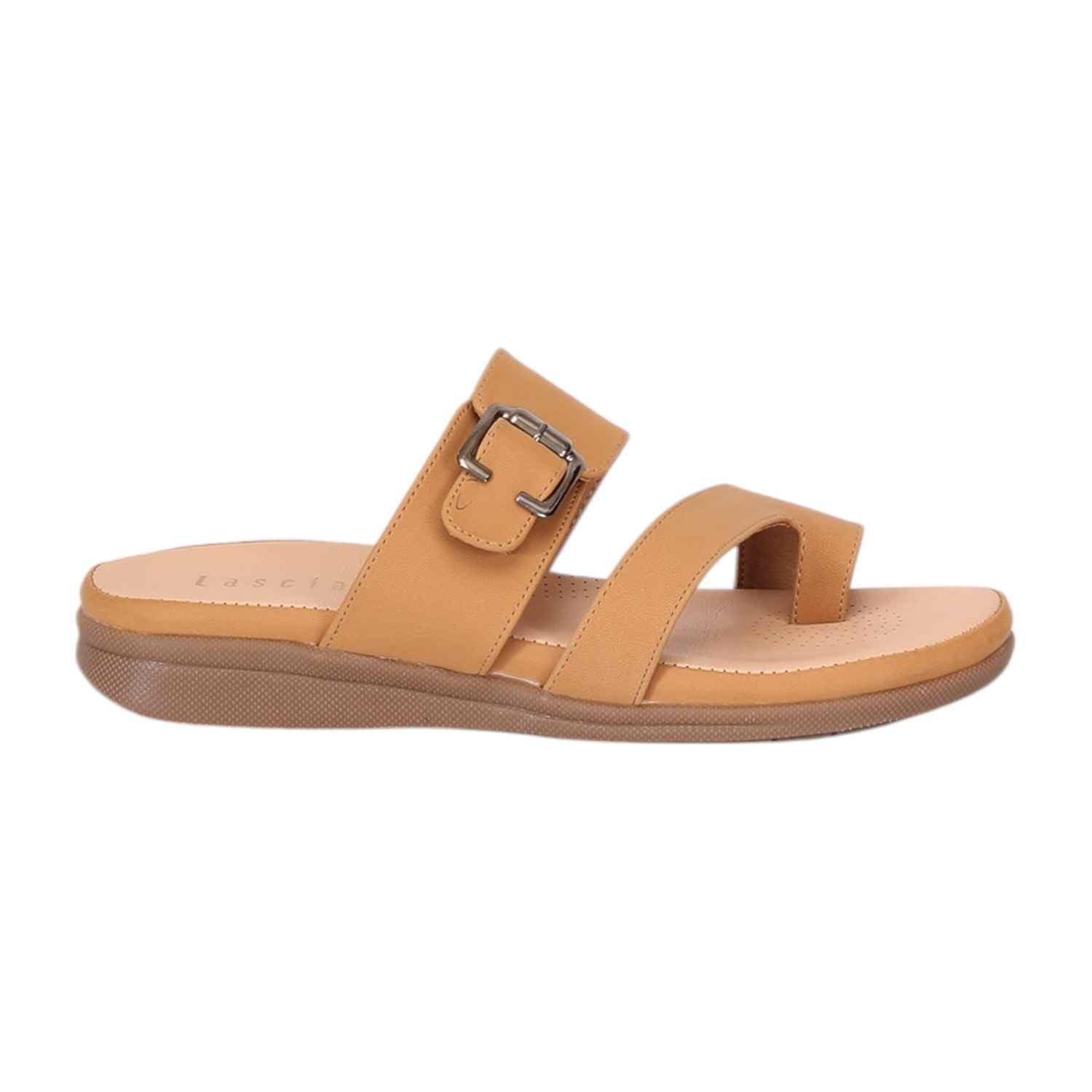 Women  Antique Color One-Toe Strap Sandals