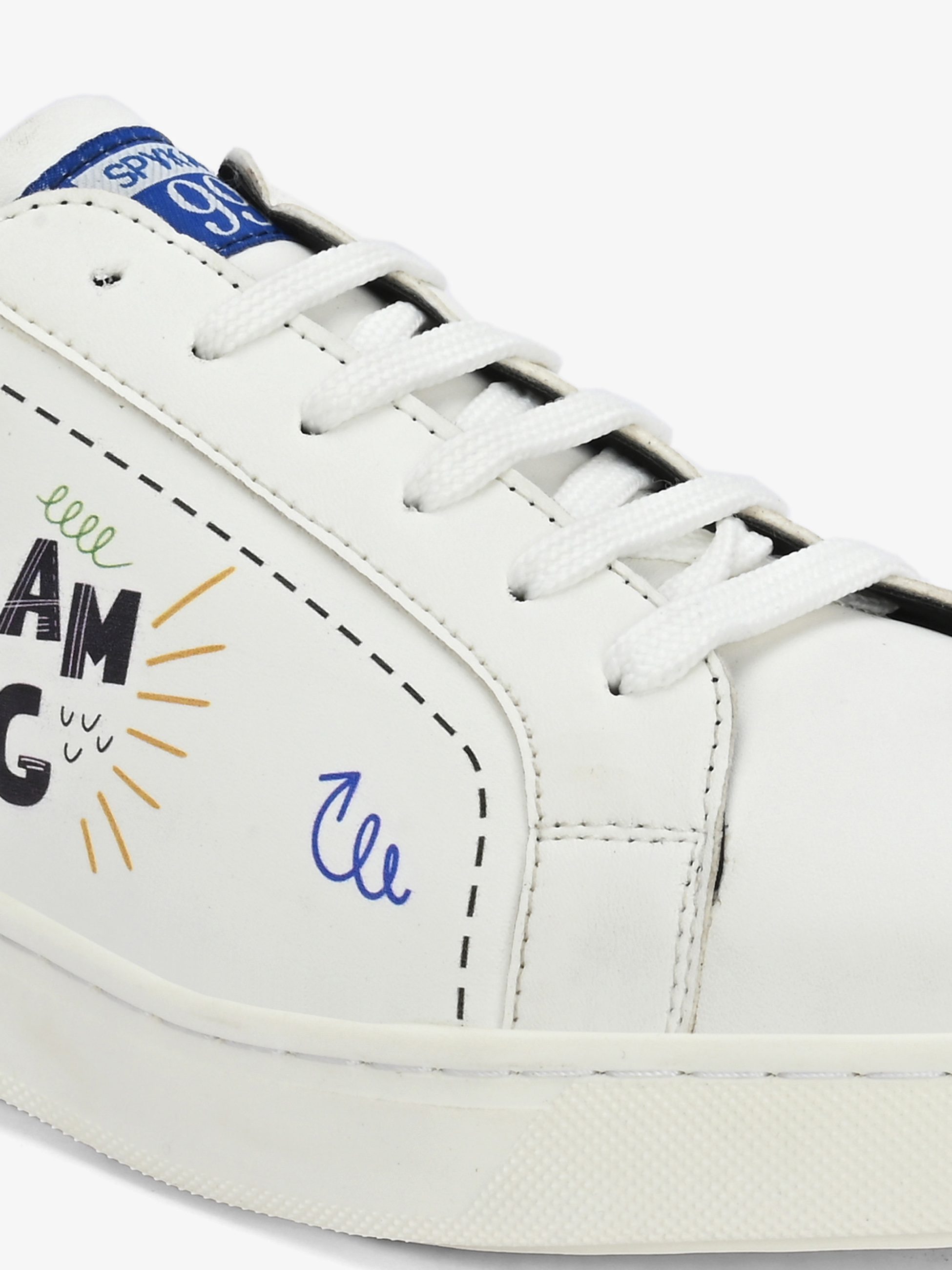 Ryznar Men White-Black Fun Lace Up Sneaker