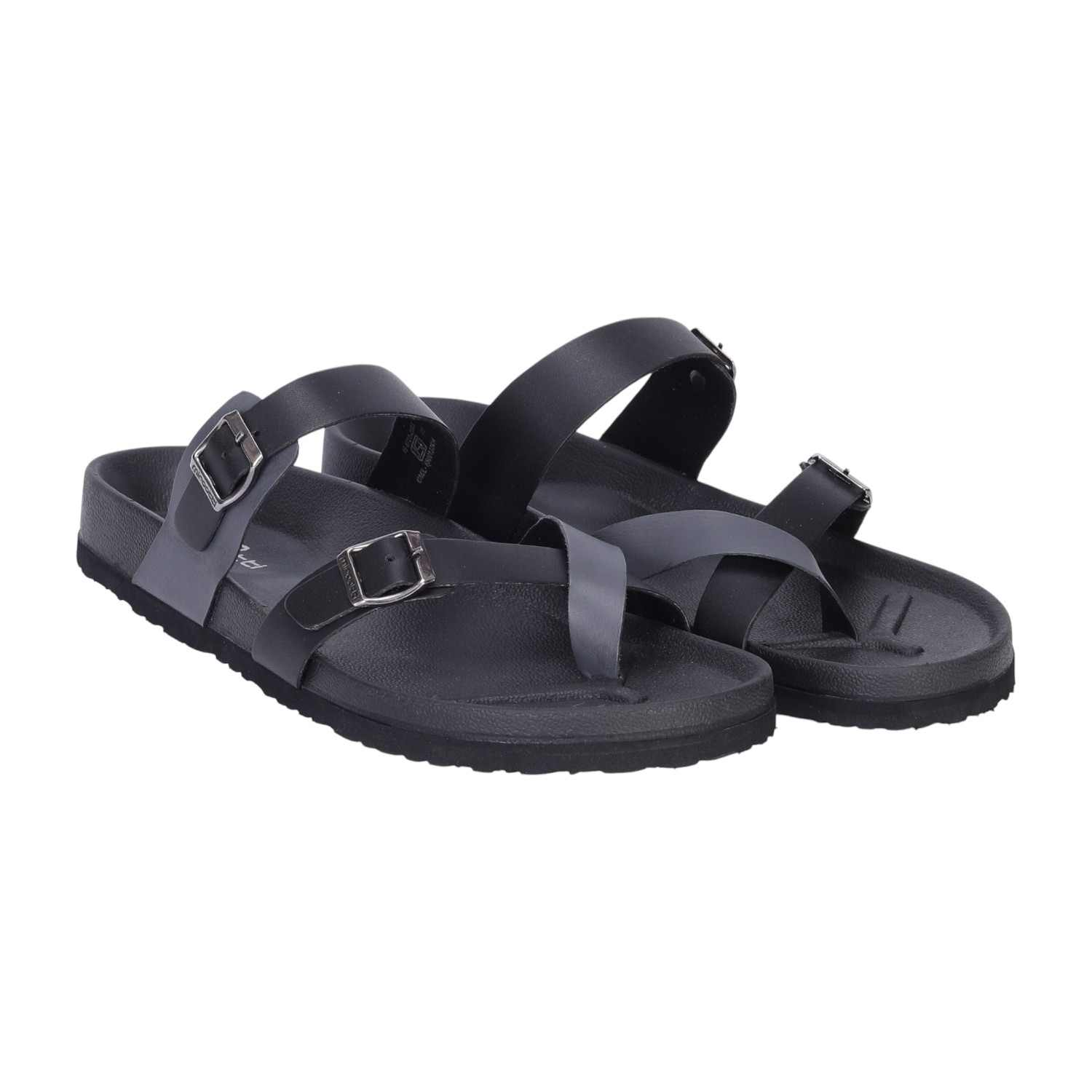 Men Black CASUAL Chappals