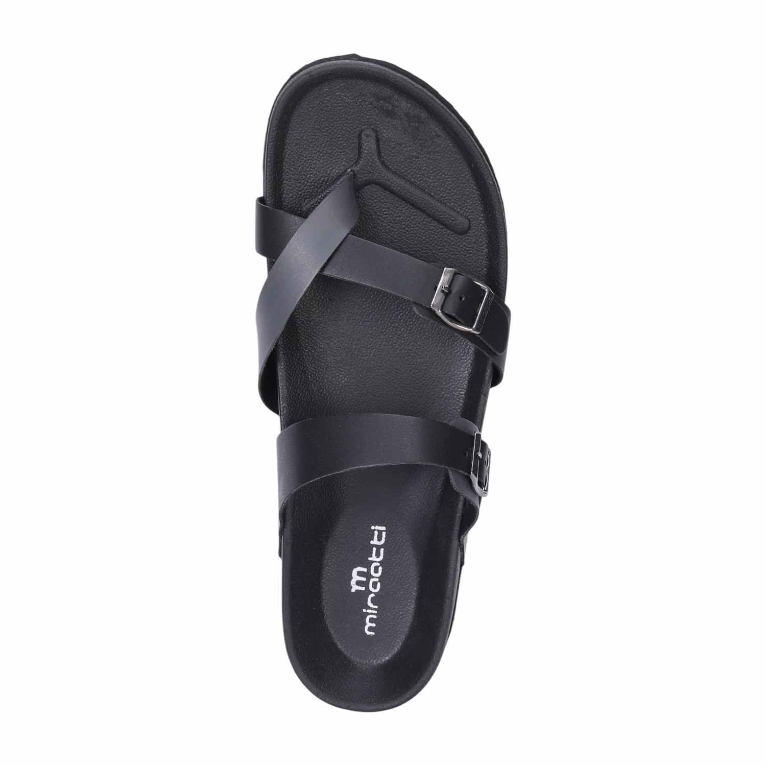 Men Black CASUAL Chappals