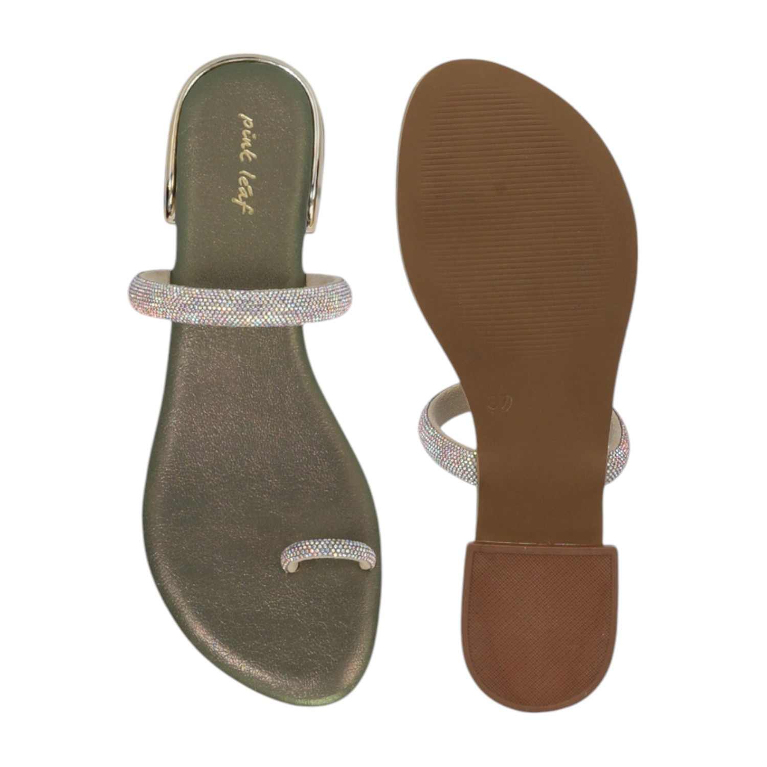 Women Party Embellished Stone Strap