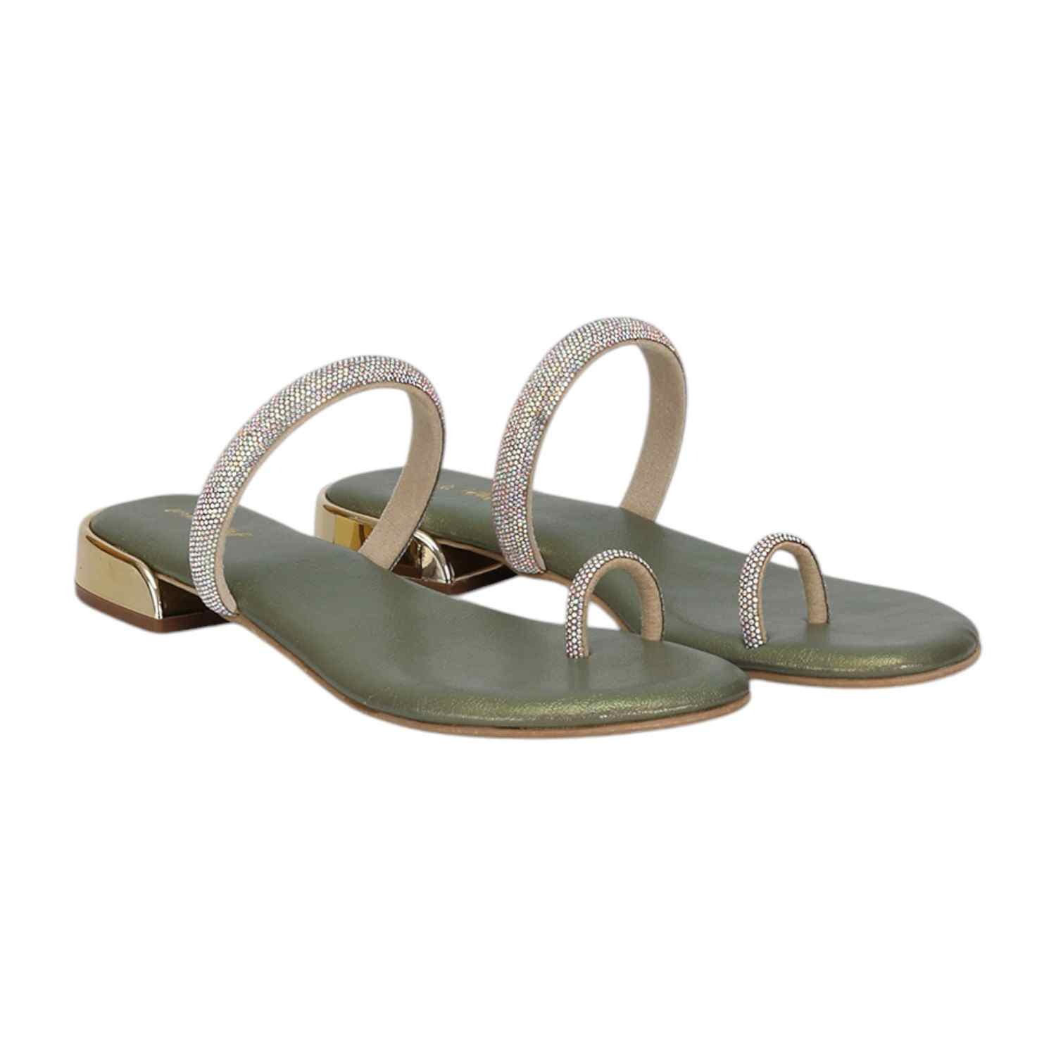 Women Party Embellished Stone Strap