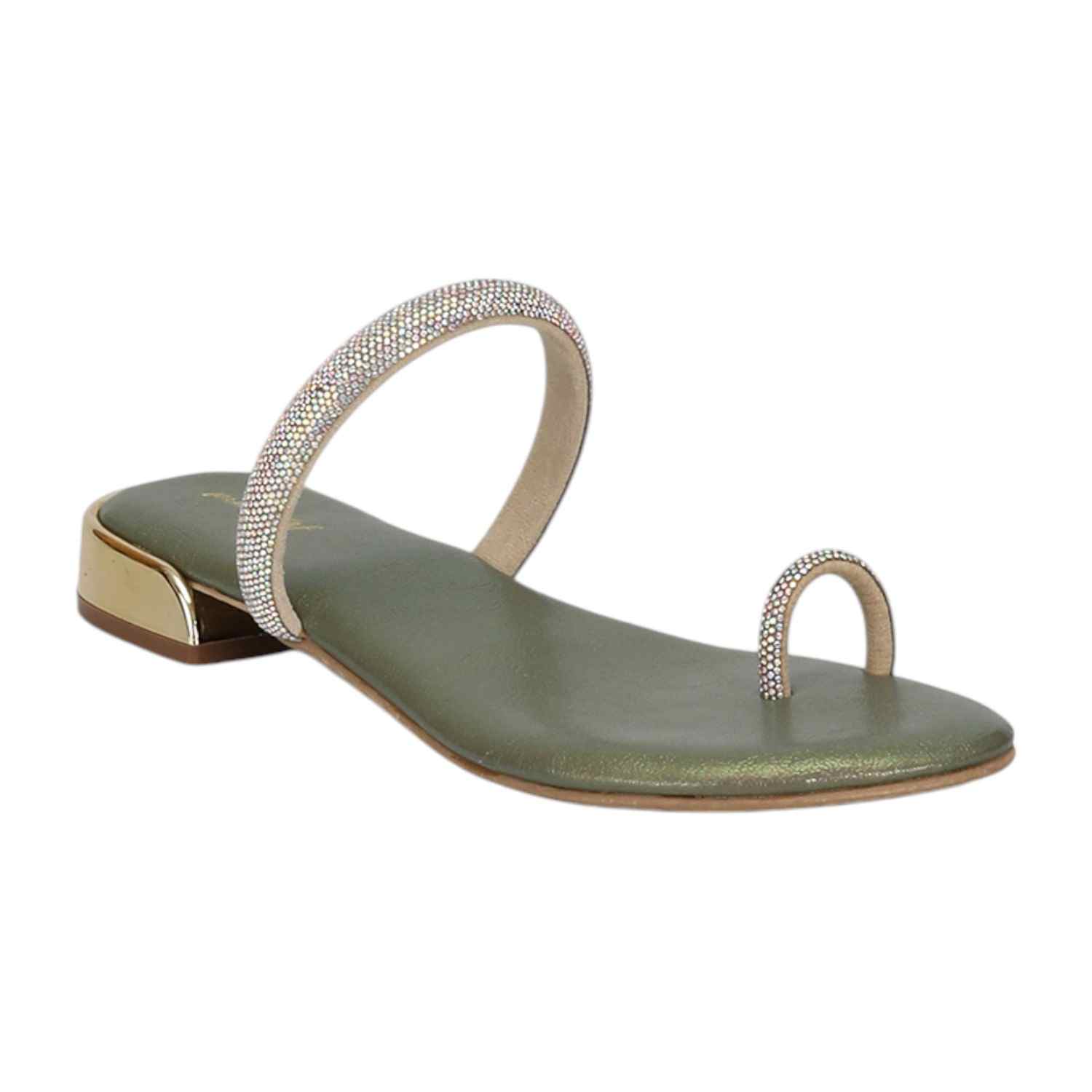 Women Party Embellished Stone Strap