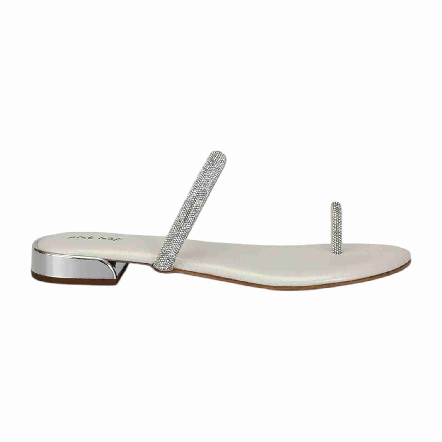 Women White Party with Embellished Stone Strap