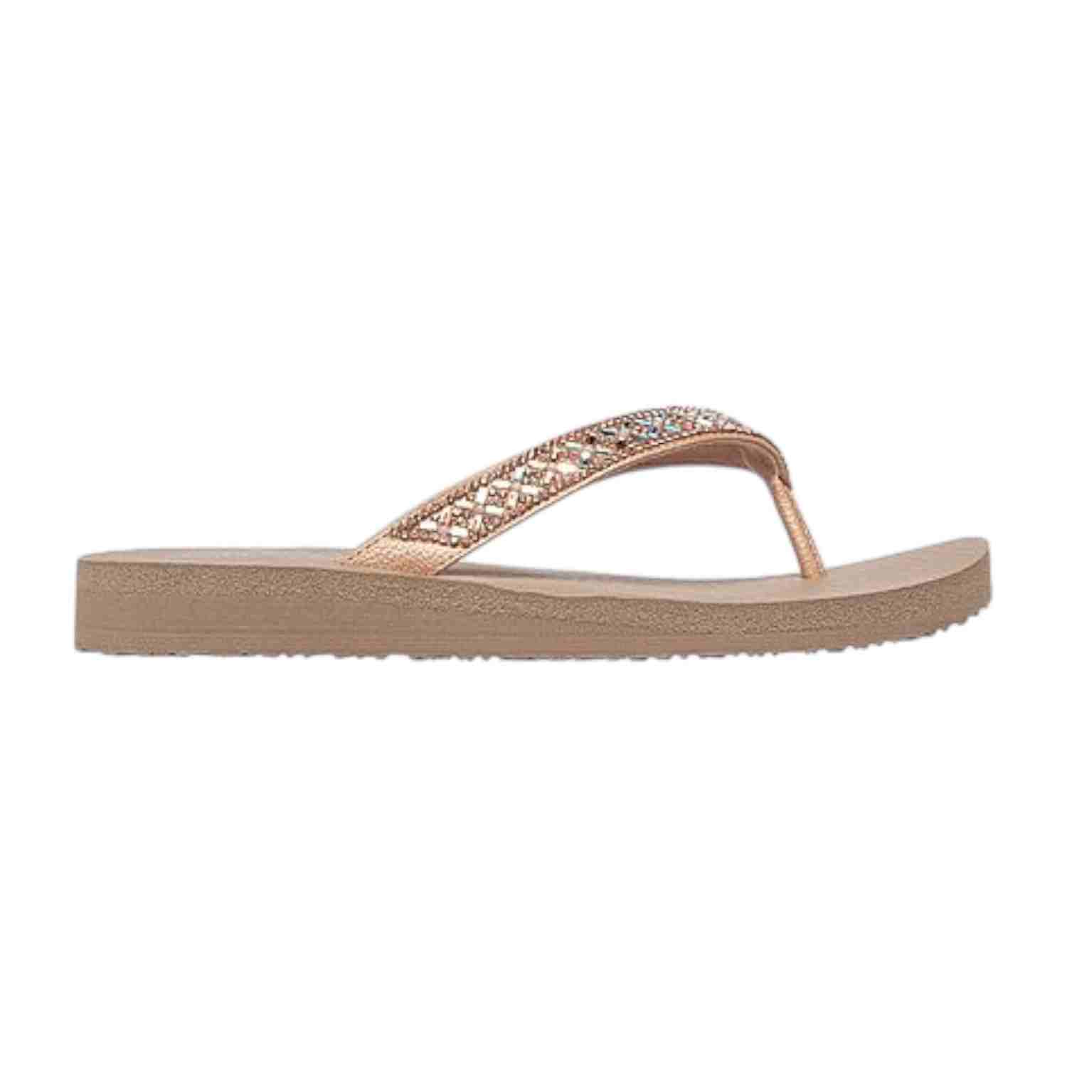 Skechers Rose-Gold Women Meditation-Lotus Bae Slippers