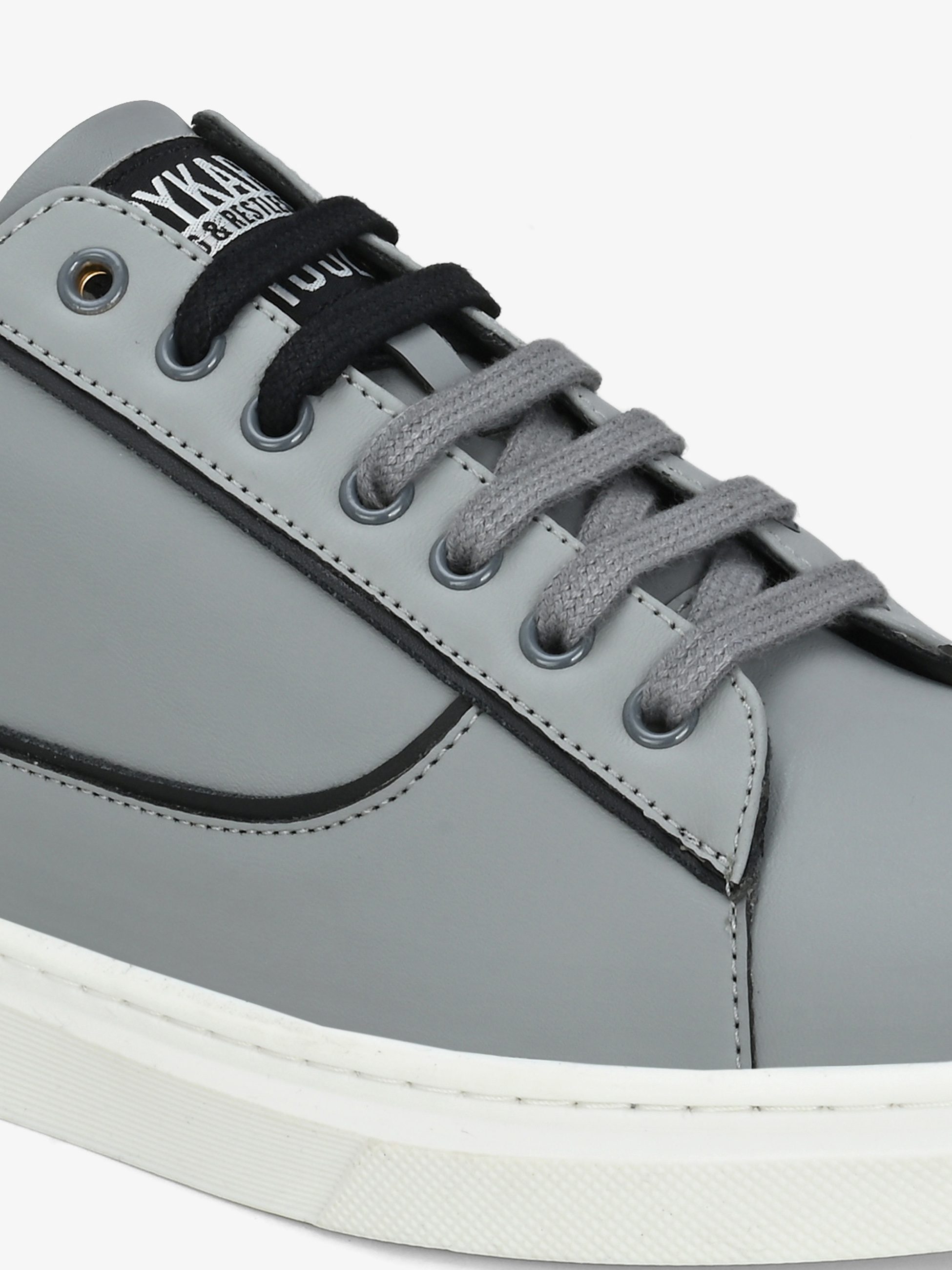 Emil Men Grey Basic Lace Up Sneaker