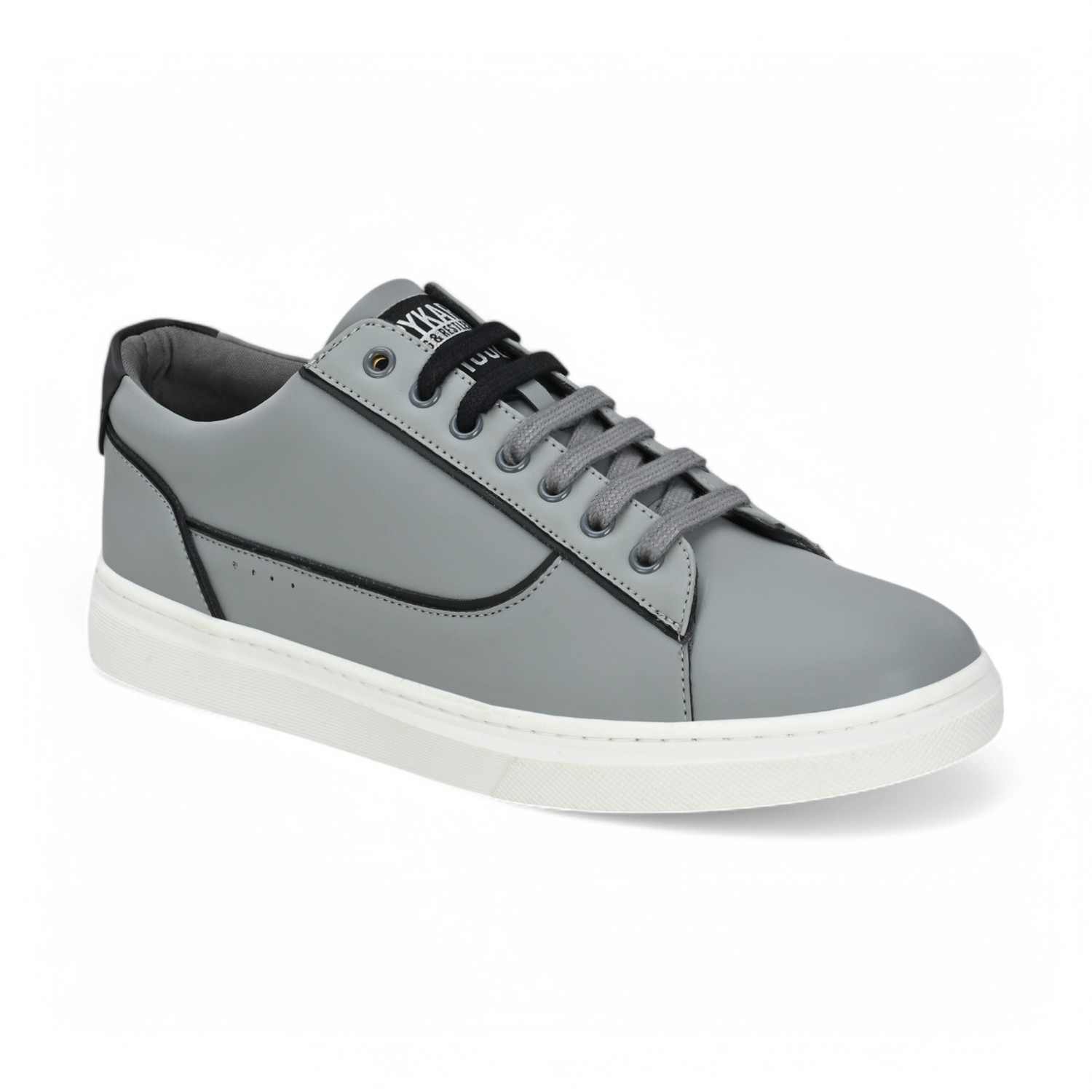 Emil Men Grey Basic Lace Up Sneaker