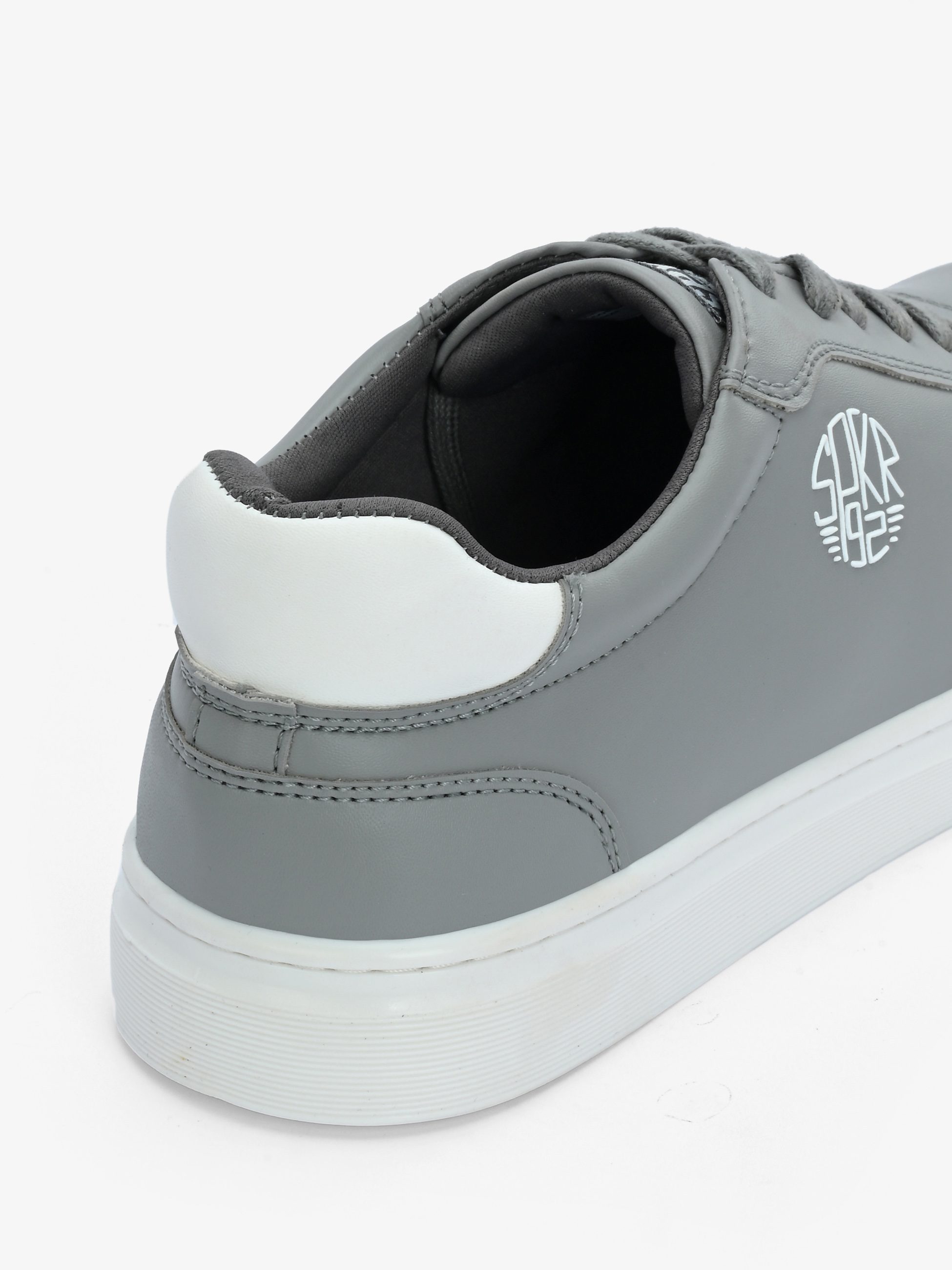 Said Men Grey-White Smart Casual Lace Up Sneaker