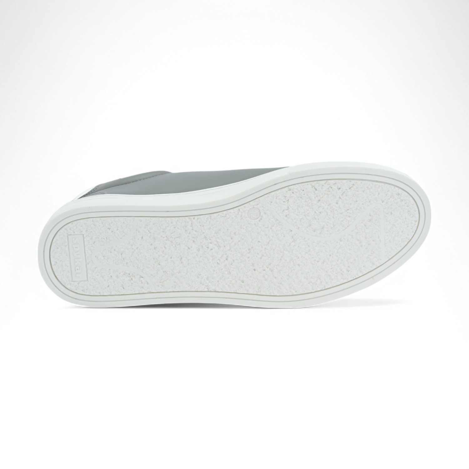 Said Men Grey-White Smart Casual Lace Up Sneaker