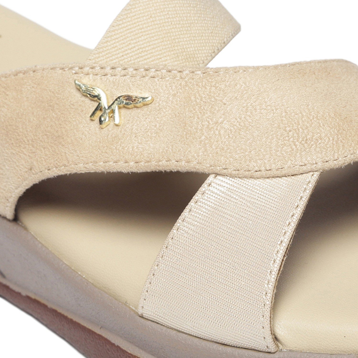 Monrow Ilaria Beige Wedge Heels