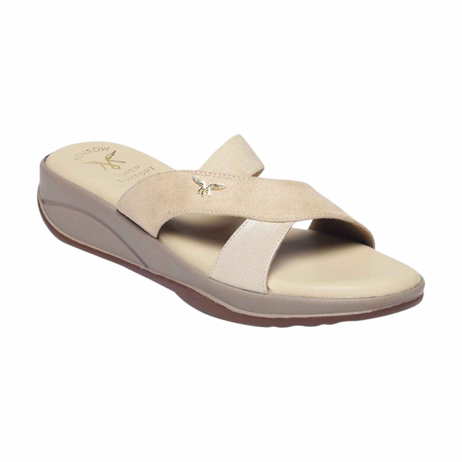 Monrow Ilaria Beige Wedge Heels