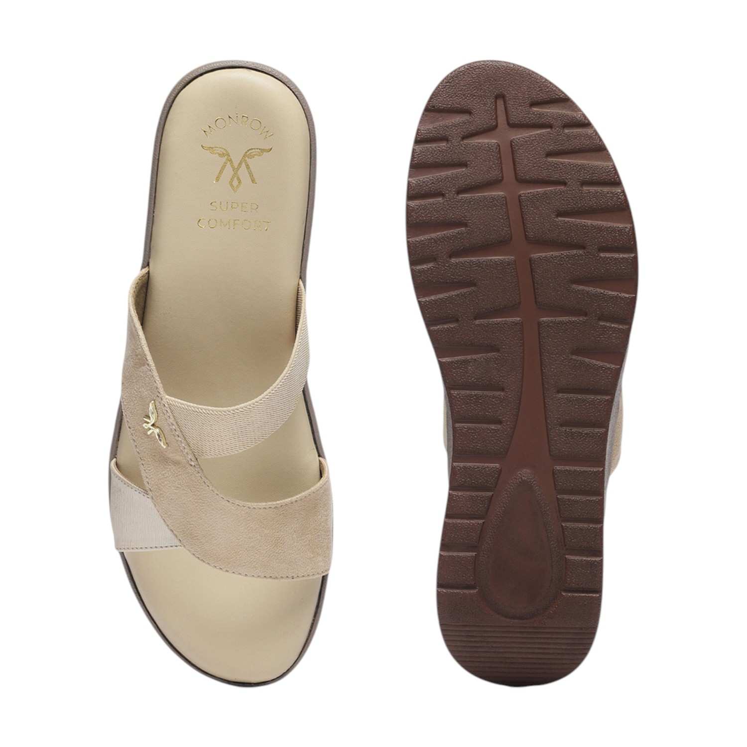 Monrow Ilaria Beige Wedge Heels
