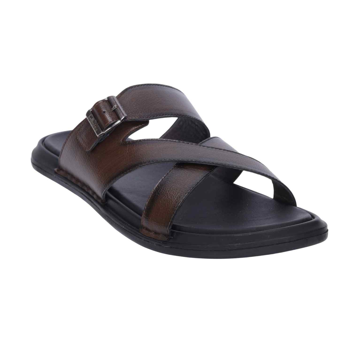Men Cross Strap Comfort Chappal