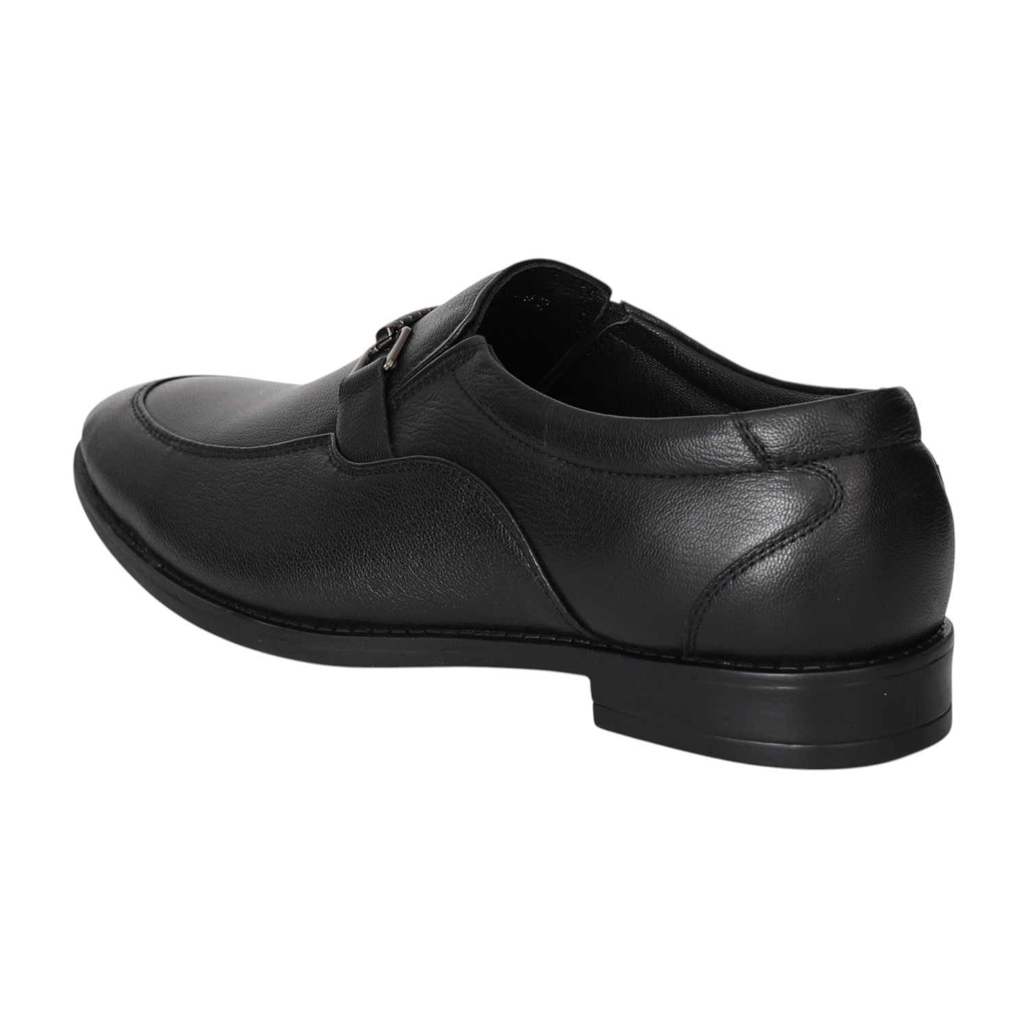 Men Monarch Black Bit Loafers