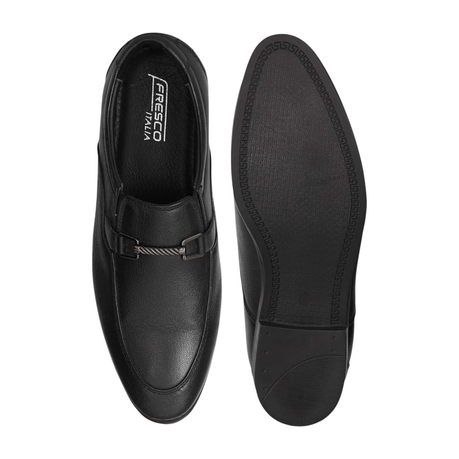 Men Monarch Black Bit Loafers