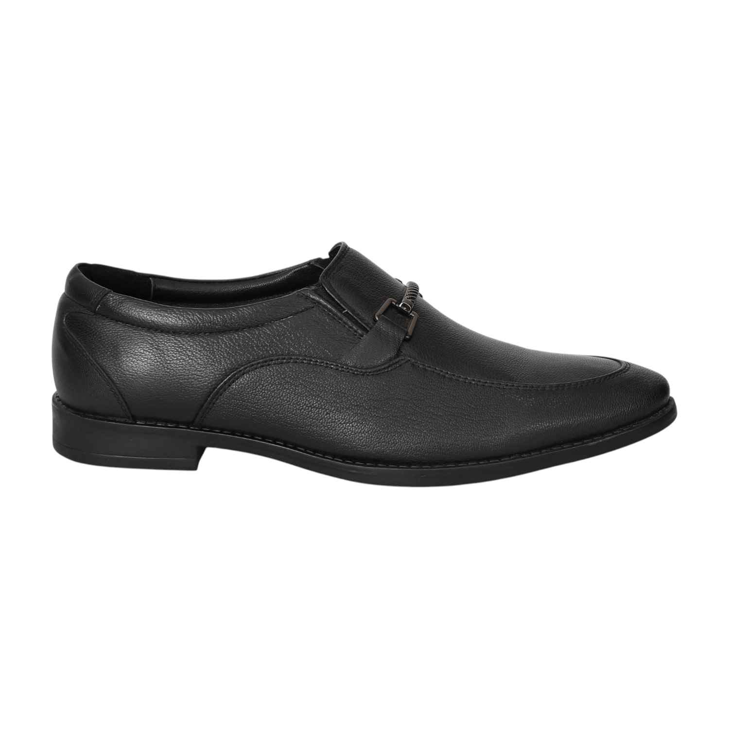Men Monarch Black Bit Loafers