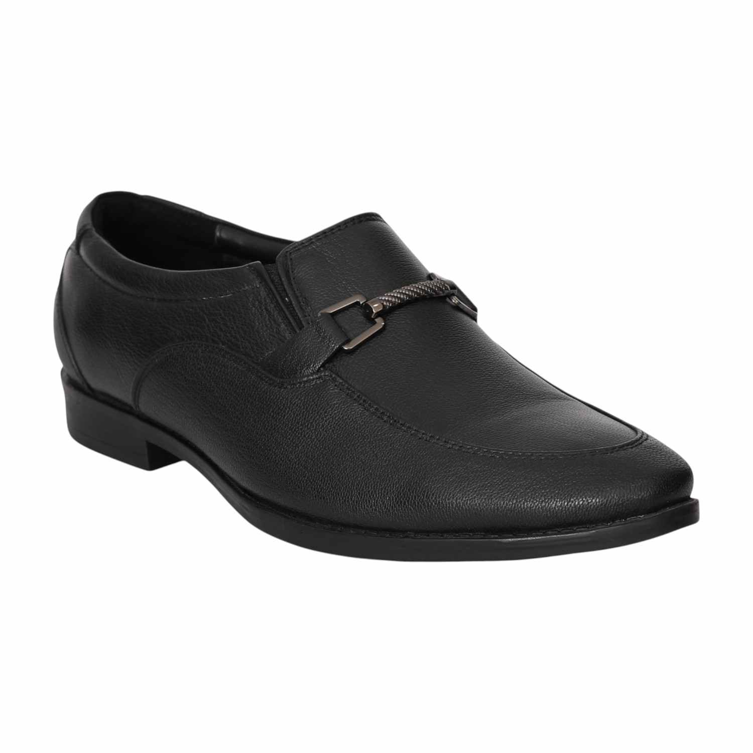 Men Monarch Black Bit Loafers