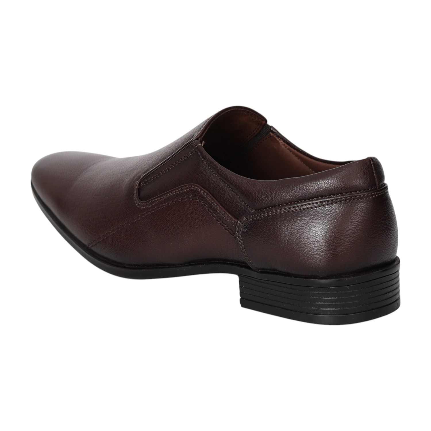 Men Classic Walnut Formal Slip-On Shoes