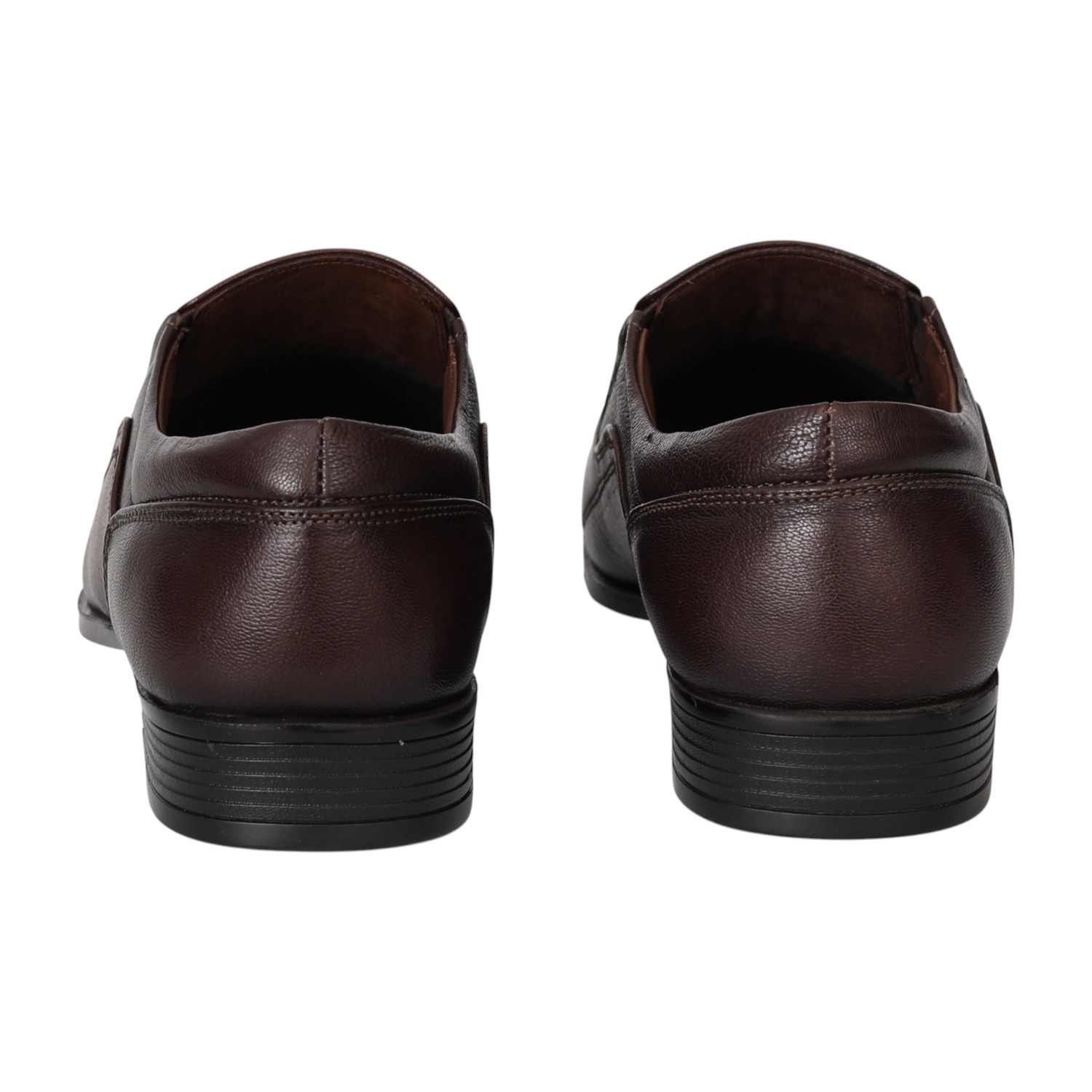 Men Classic Walnut Formal Slip-On Shoes