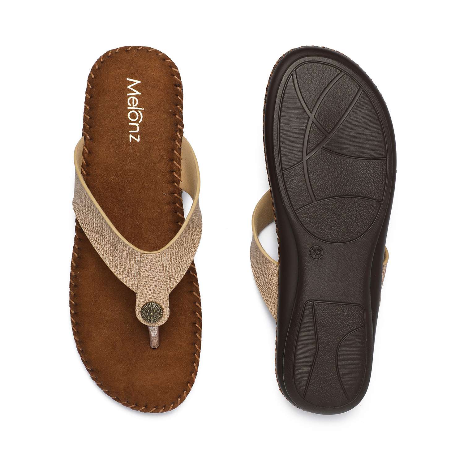 Beige Casual Flats for Women