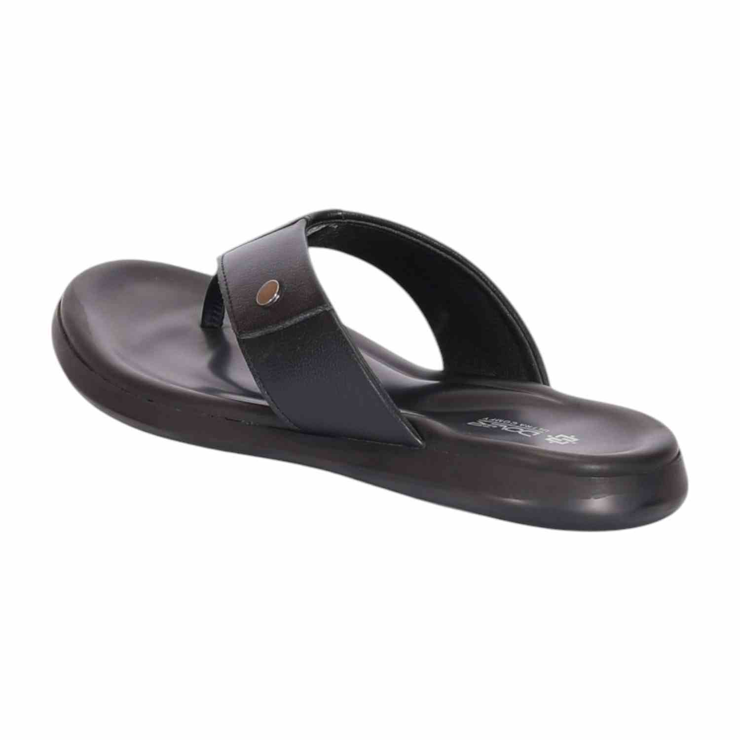 Men Black Casual Slip-on Thongs