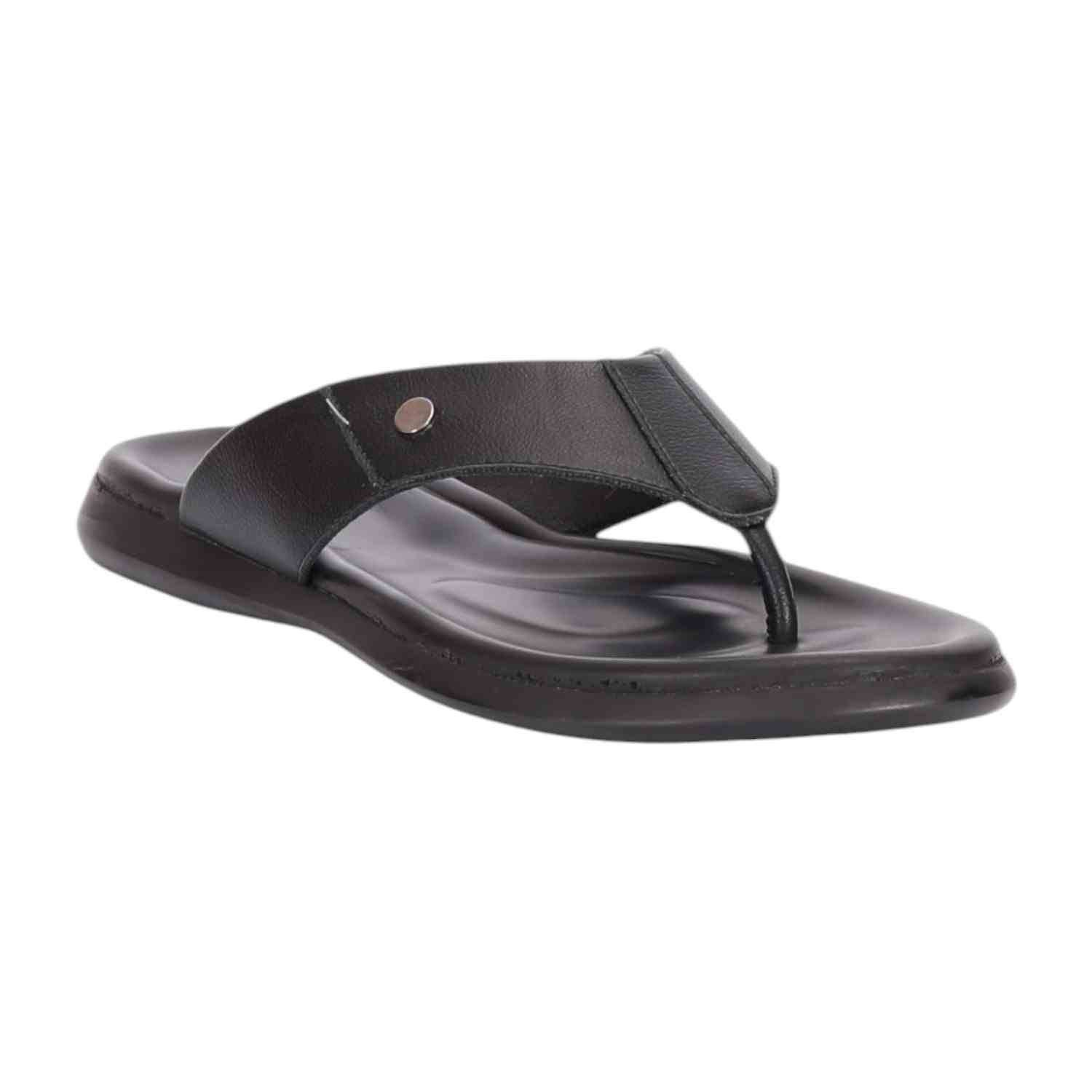 Men Black Casual Slip-on Thongs